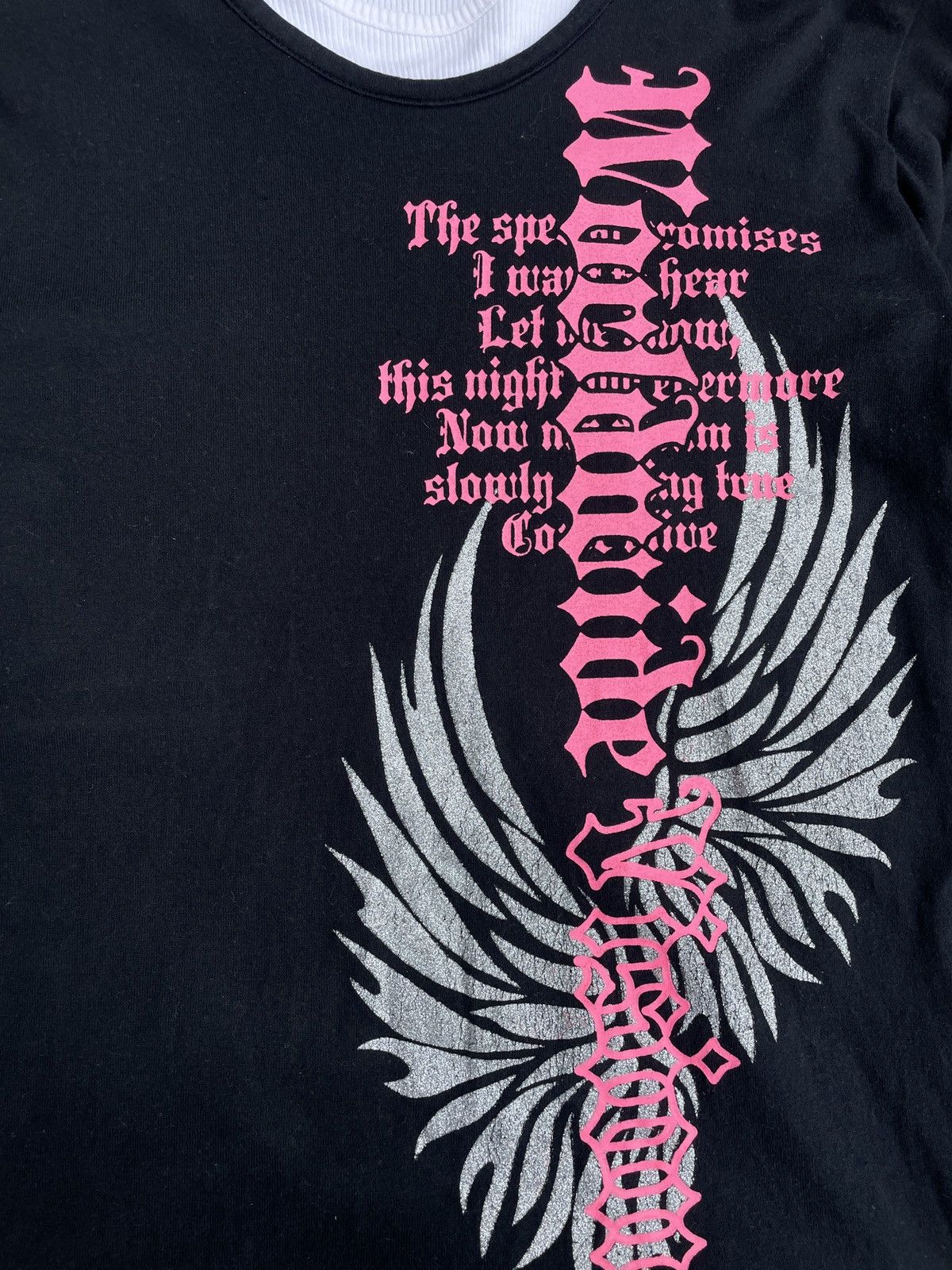 If Six Was Nine 2000s Japanese archive Layered Gilltet Poem Long Sleeve Tee Size US S / EU 44-46 / 1 - 7 Thumbnail