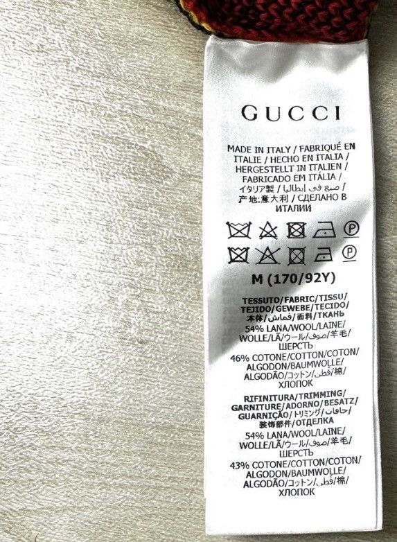Gucci GUCCI / Women's Contrast GG Print Short Sleeve Knit Top K12 Size US M / EU 48-50 / 2 - 7 Thumbnail