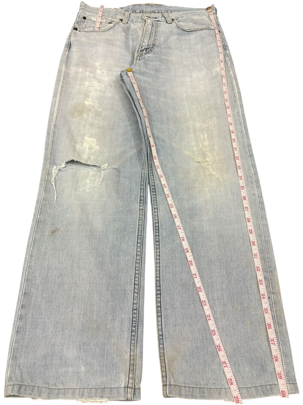 Levi's Vintage 90s Levi’s 502 Distressed Baggy Jeans Size US 32 / EU 48 - 11 Thumbnail