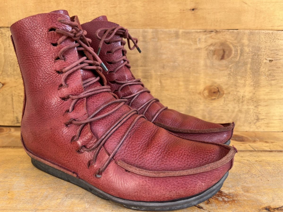 Trippen Trippen Fashion Platform Medival Comfort Leather Red Chunky Size US 7 / IT 37 - 6 Thumbnail