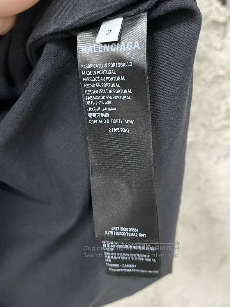 Balenciaga Balenciaga Black Distressed Patch Letter Sweatshirt. Size US S / EU 44-46 / 1 - 7 Thumbnail