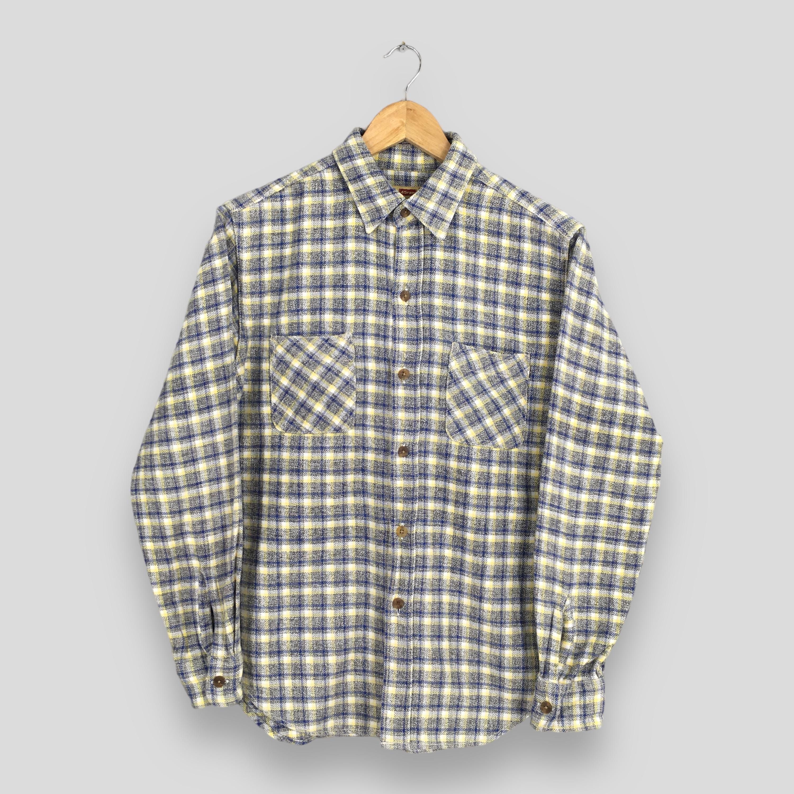 45rpm × HOLLYWOOD RANCH MARKET × Japanese Brand Vintage 90's 45rpm Japan Checkered Shirt Medium Size US M / EU 48-50 / 2 - 1 Thumbnail