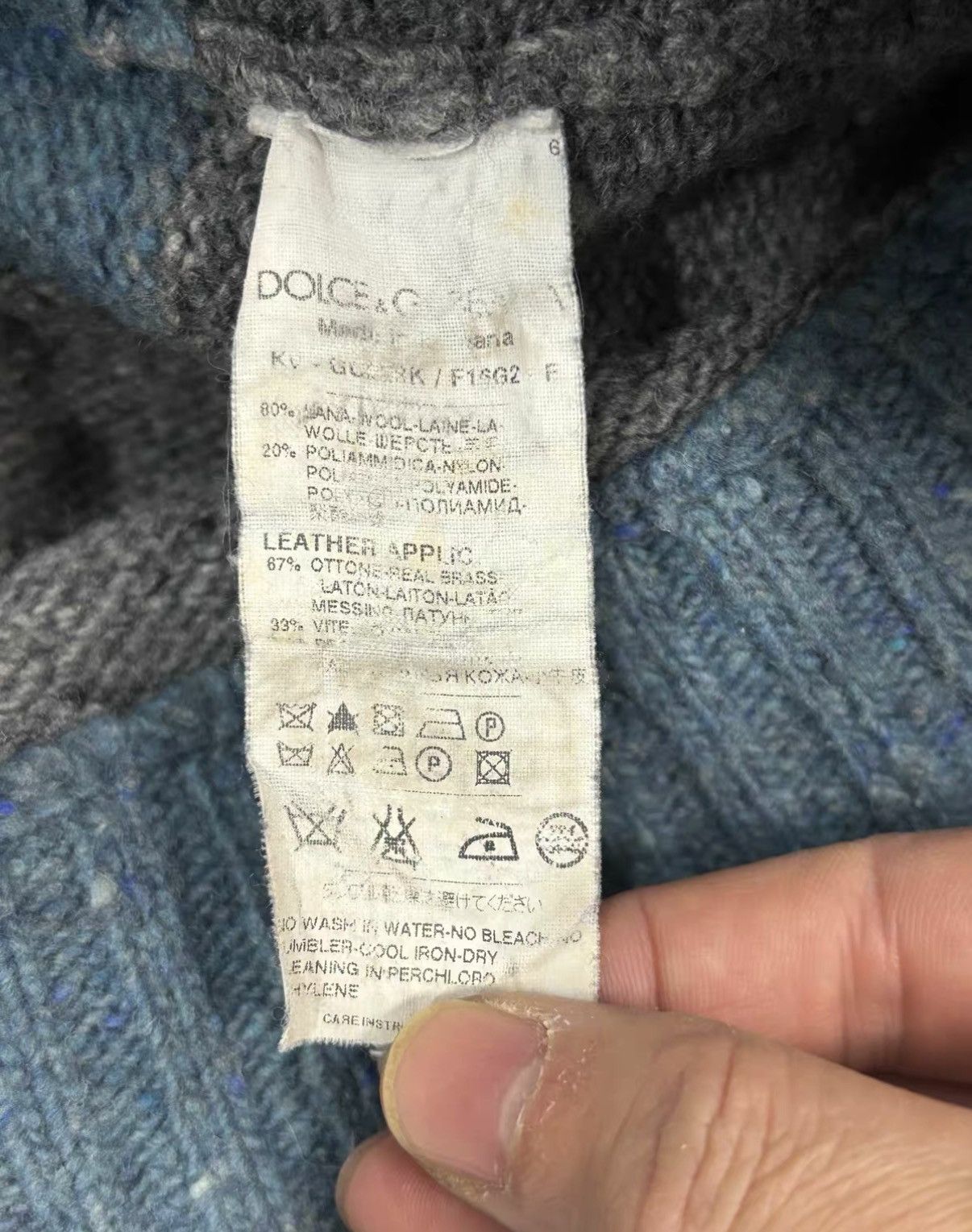 Dolce & Gabbana Dolce & Gabbana Thick Wool Sweater J2 Size US M / EU 48-50 / 2 - 4 Thumbnail