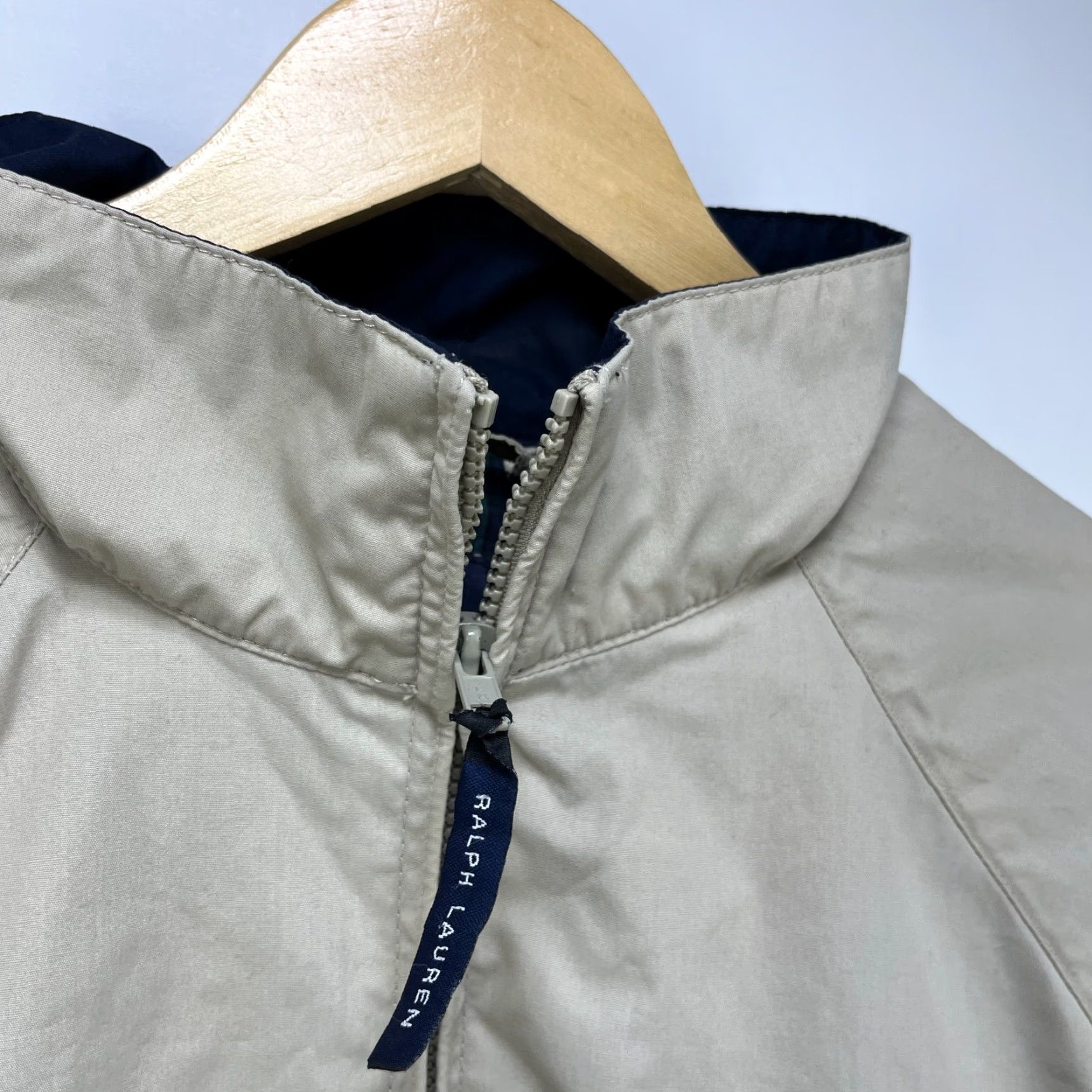 Ralph Lauren VINTAGE Ralph Lauren Chaps Windbreaker Jacket Golf Large Beige Mens Jacket Size US L / EU 52-54 / 3 - 4 Thumbnail