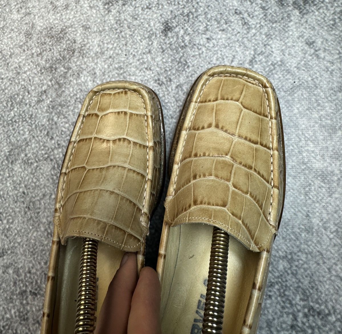 Vintage Y2K Vintage Leather Snakeskin Shoes Streetwear Rare USA 36,5 Size US 6.5 / IT 36.5 - 4 Thumbnail