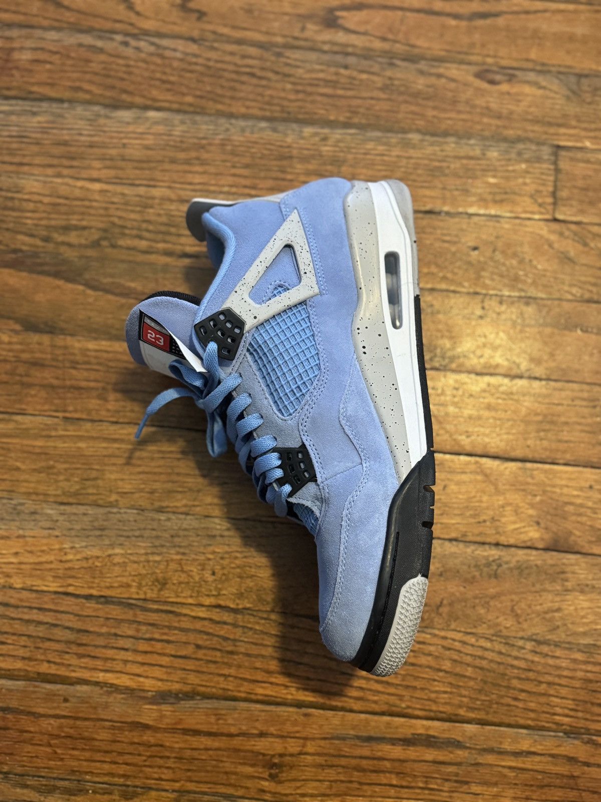 Jordan Brand × Nike JORDAN 4 RETRO UNIVERSITY UNC BLUES Size US 11.5 / EU 44-45 - 17 Thumbnail