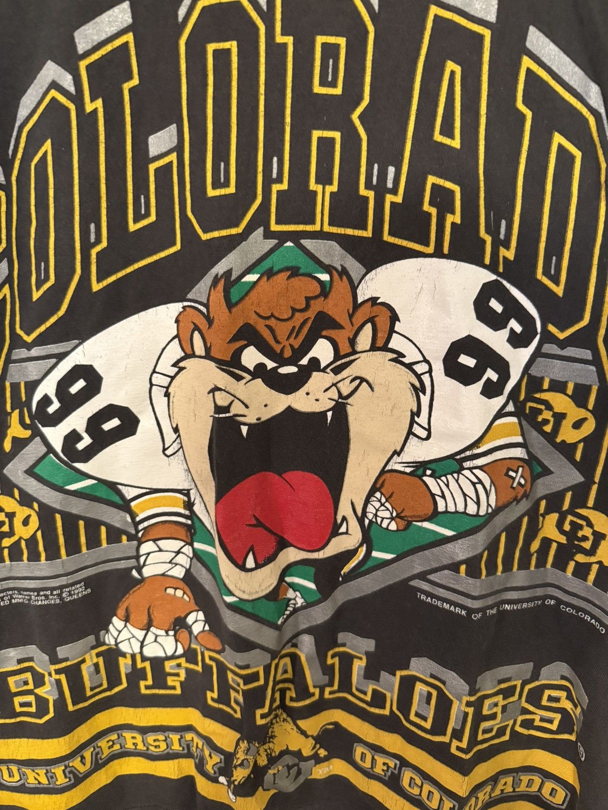 Vintage Vintage CU Boulder Football Tee Size US L / EU 52-54 / 3 - 3 Thumbnail