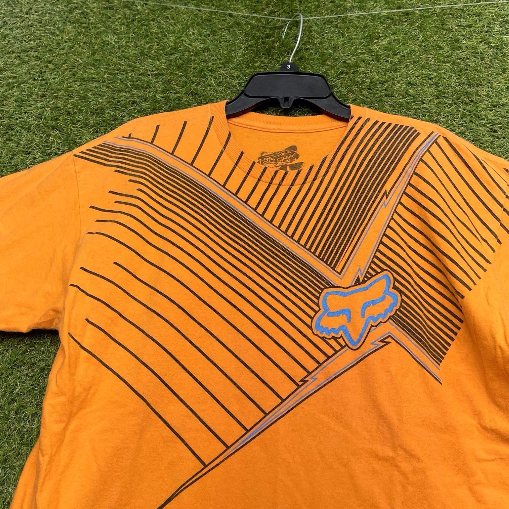 Fox Racing Fox Racing Shirt Mens Large Orange 90s Motocross MX Sports Short Sleeve Size US L / EU 52-54 / 3 - 2 Thumbnail