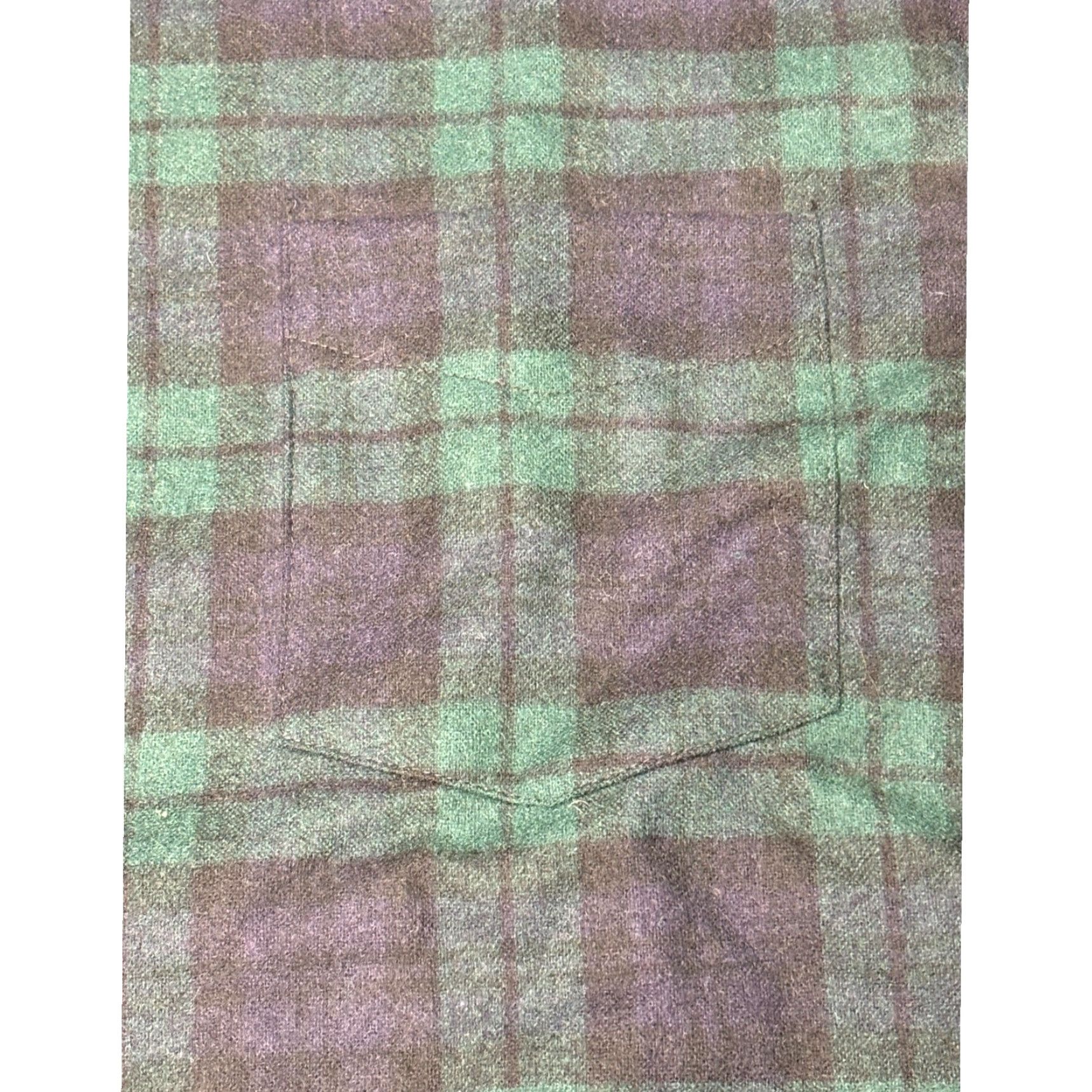 Pendleton VINTAGE Pendleton Wool Shirt Mens Large Button Plaid Flannel Green Black Size US L / EU 52-54 / 3 - 3 Thumbnail