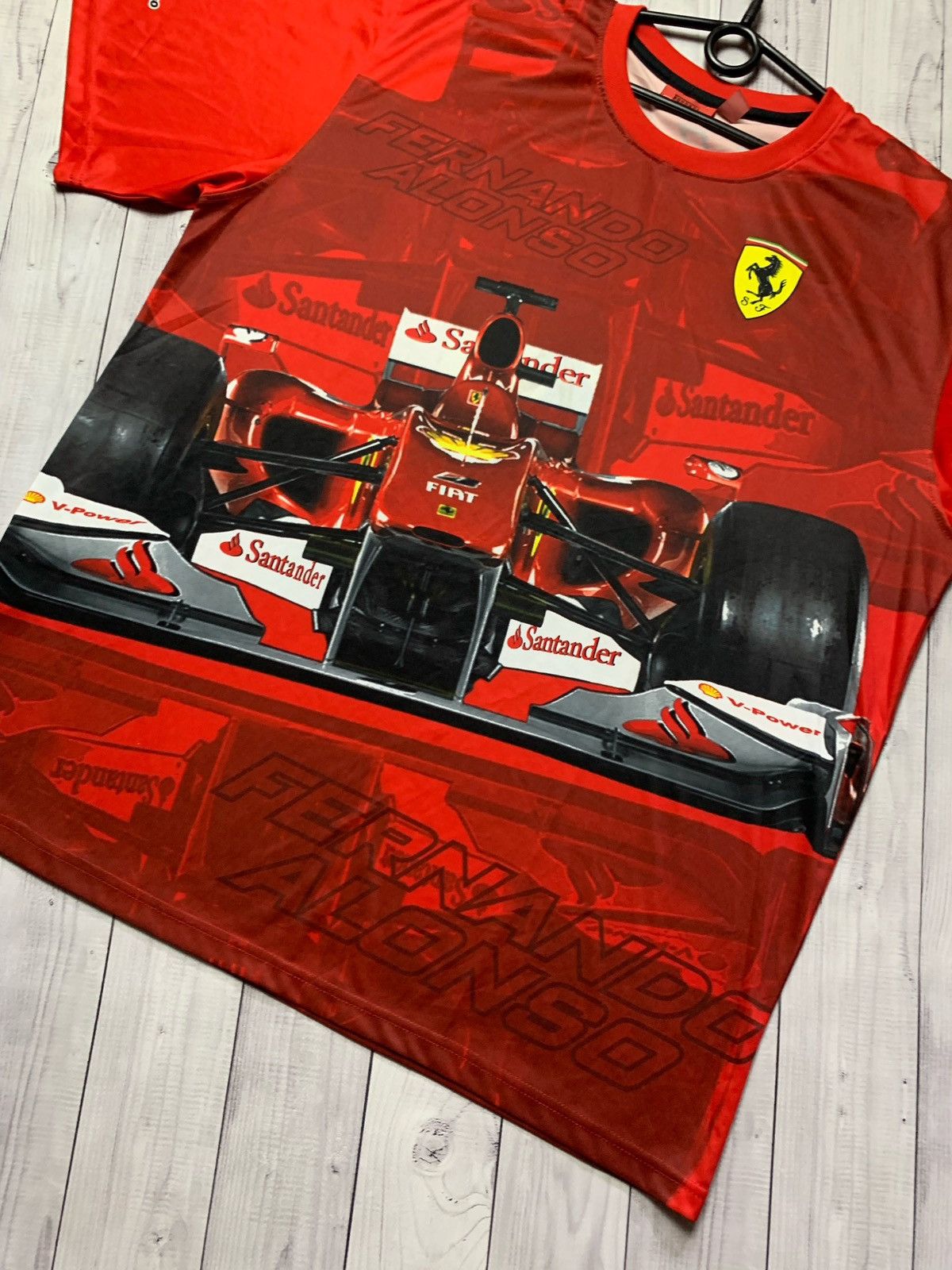 Vintage Ferrari f-1 racing T-shirt big logo tee Size XL Size US XL / EU 56 / 4 - 3 Thumbnail