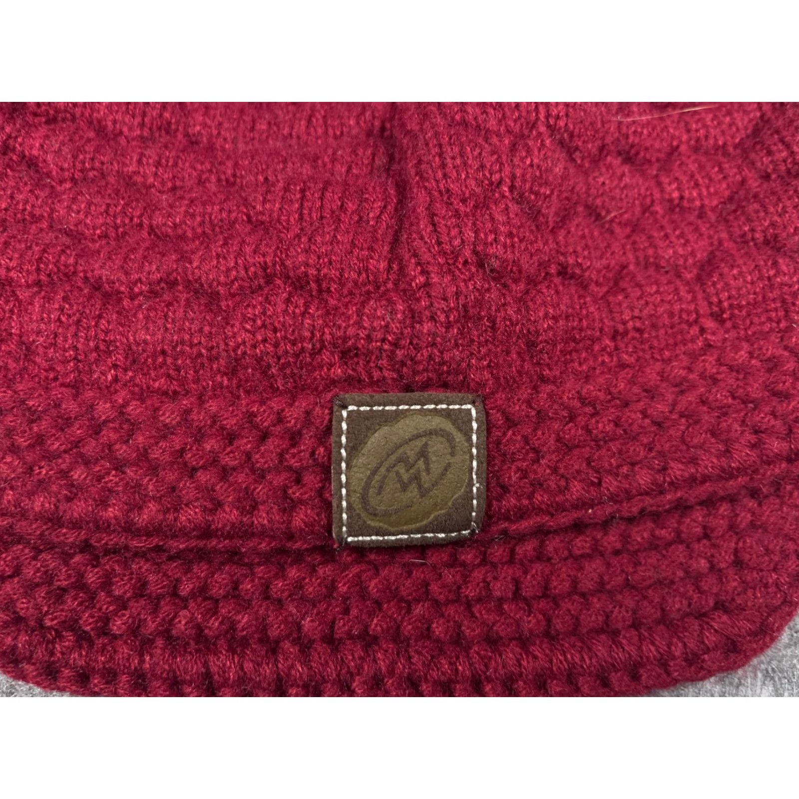 Pinko VINTAGE? No—Oops not vintage. Cloudveil Beanie Toque Women's One Size Pink Knit Wool Acrylic Beanie Logo Outdoor Ski Winter Adults Women Size ONE SIZE - 5 Thumbnail