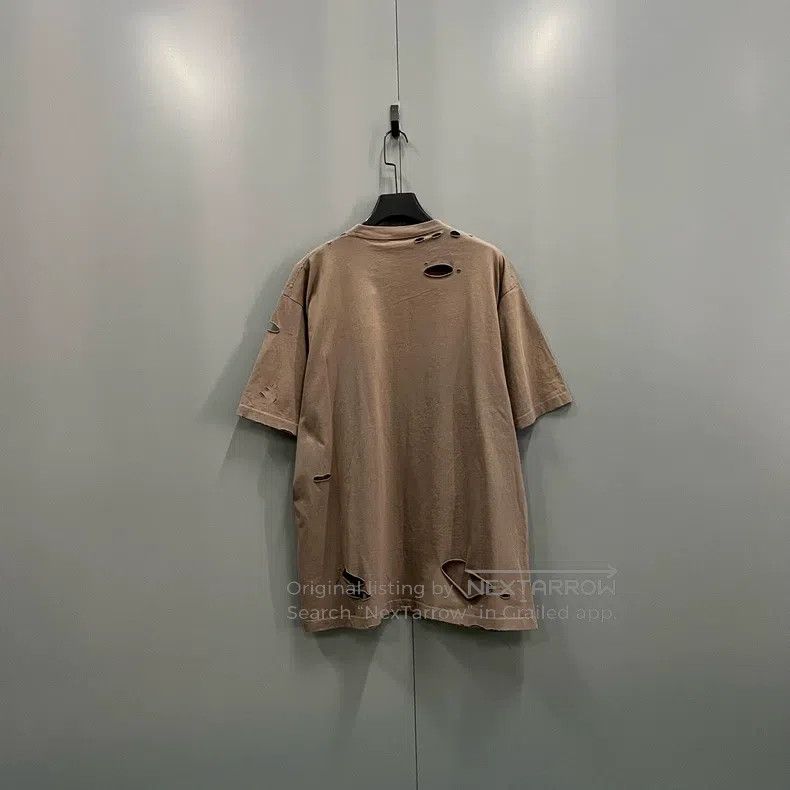 Balenciaga Balenciaga Destroyed big logo short sleeve Size US XS / EU 42 / 0 - 2 Thumbnail