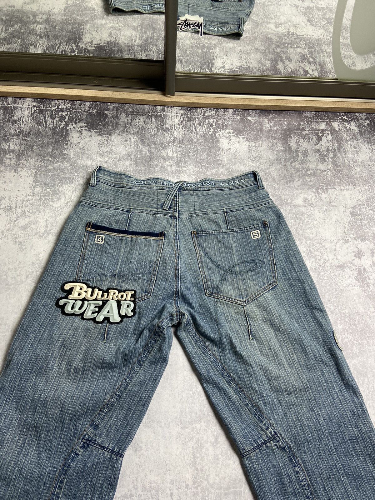 RARE Bullrot Wear Skaters Distressed Vintage Y2K Baggy Jeans