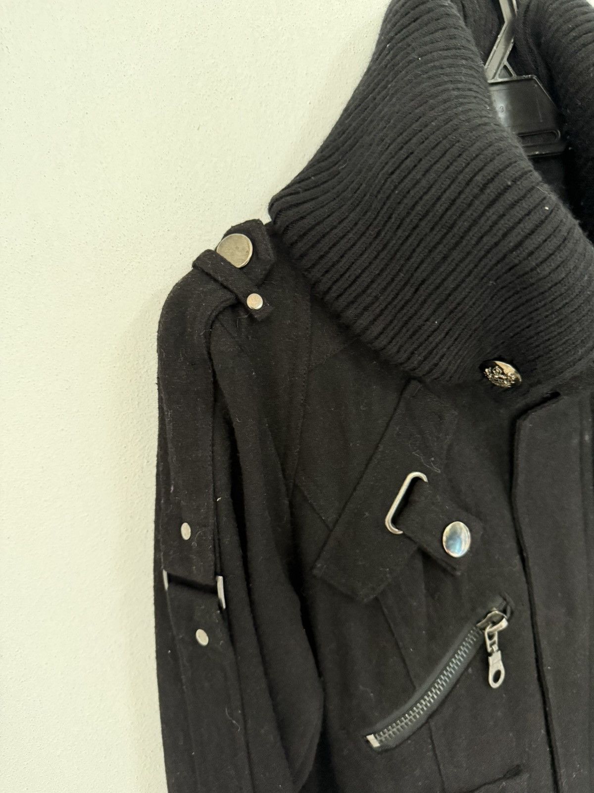 Japanese Brand Dark Aesthetic Jacket Buckle Ribbed High Collar Gothic Edge Size US XL / EU 56 / 4 - 7 Thumbnail