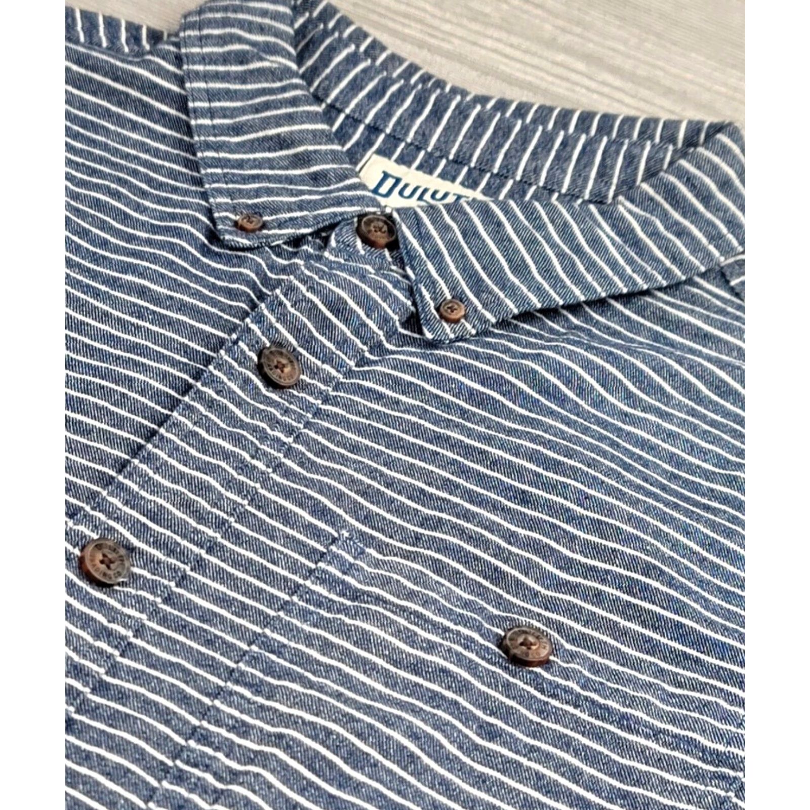 Vintage Duluth Free Swingin Flannel Slim Fit Shirt Abyss Blue Stripe 2XL Men’s Button-Up Size US XXL / EU 58 / 5 - 5 Thumbnail