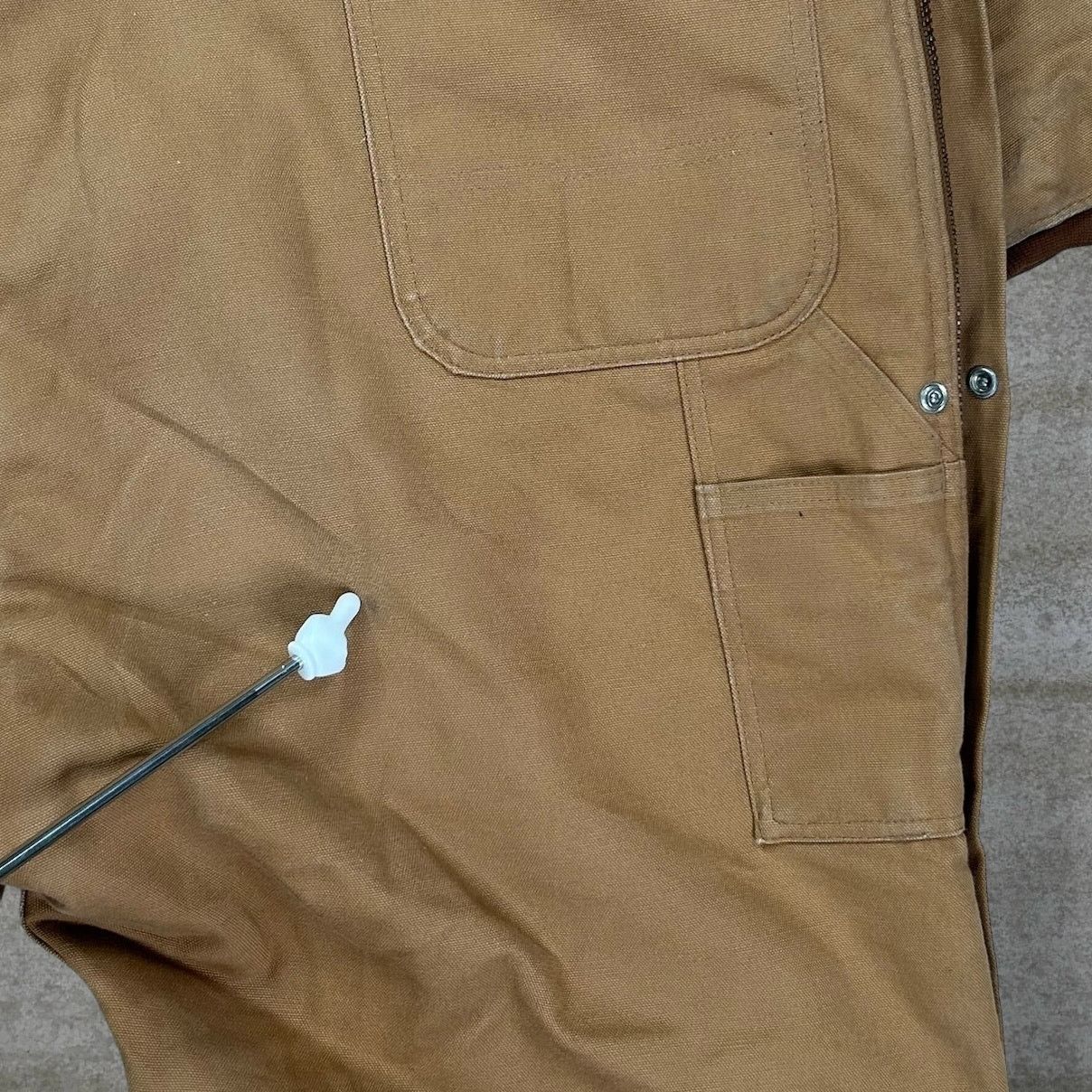 Vintage 90s Carhartt Coveralls Mens 2XL Baggy Tan Insulated
