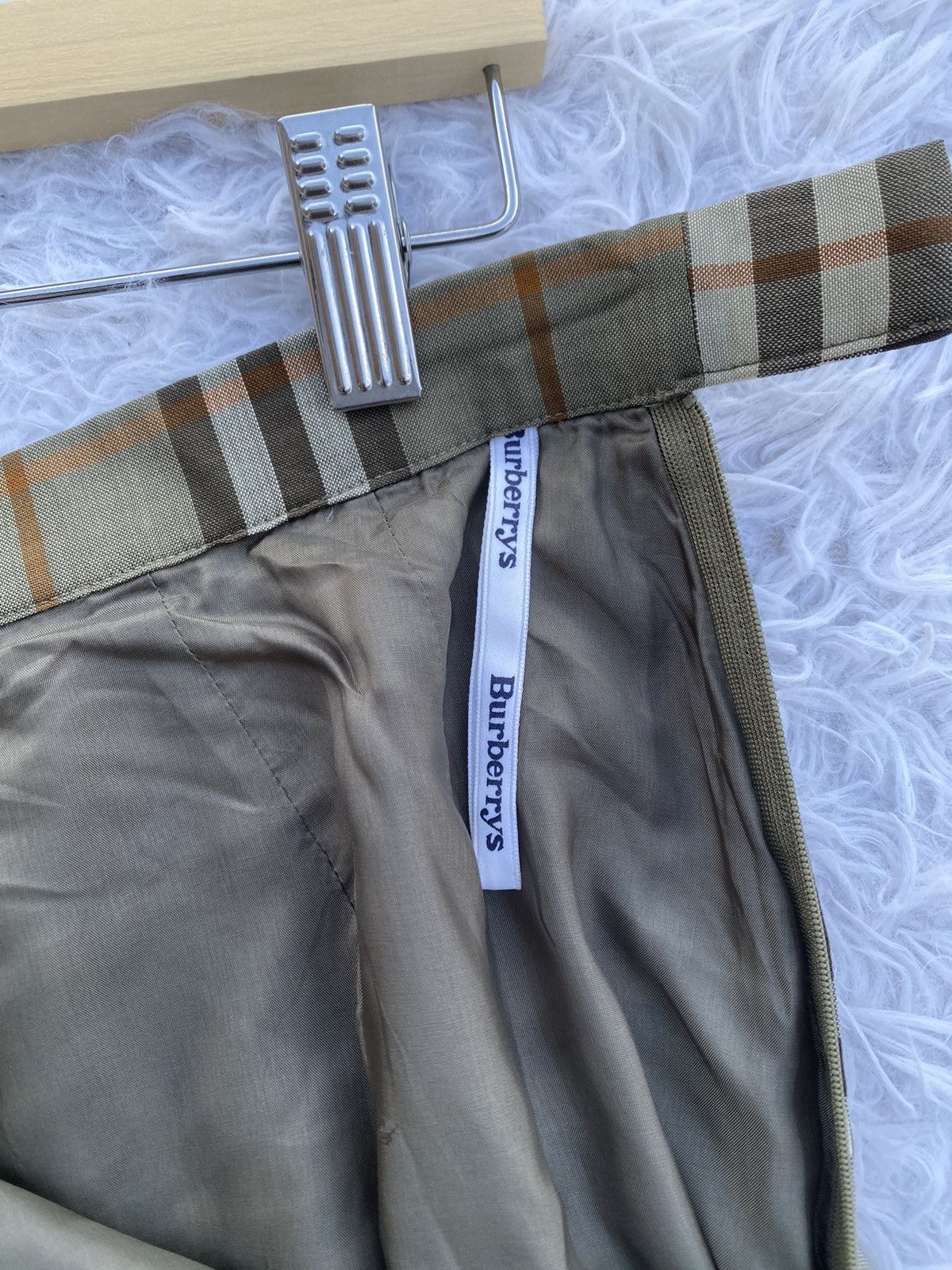 Burberry Rare Vintage 90s Burberry Checkered Midi Skirt Size 26" / US 2 / IT 38 - 10 Thumbnail