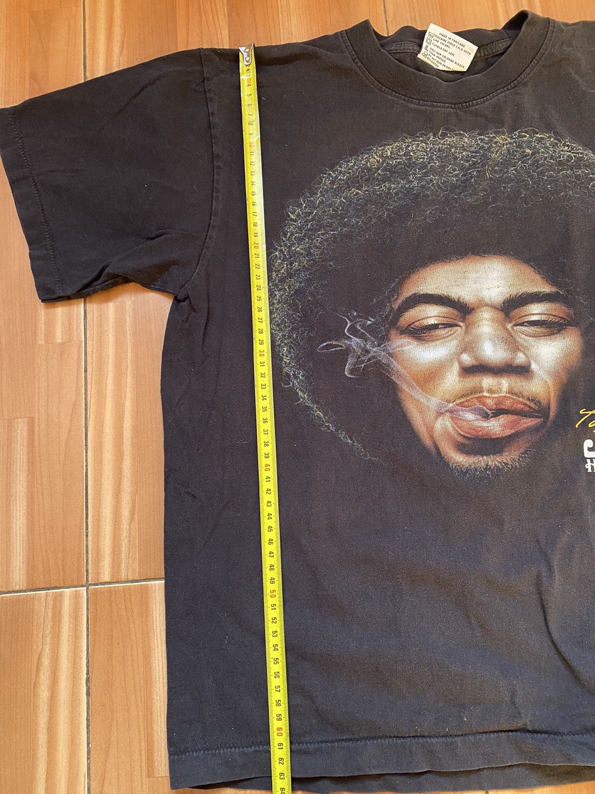 Jimi Hendrix × Vintage Jimi Hendrix Vintage Black T Shirt Size L Size US L / EU 52-54 / 3 - 12 Thumbnail