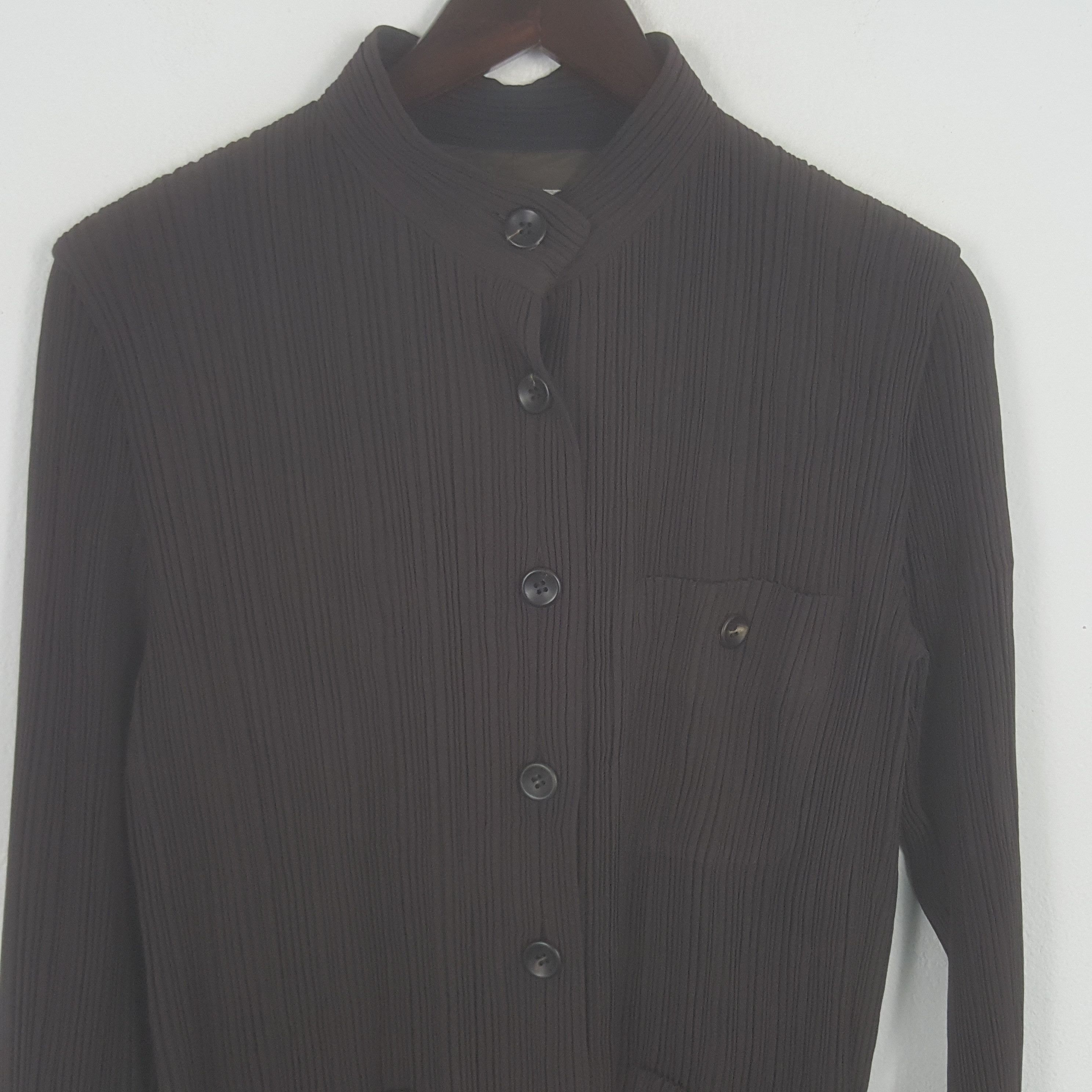 Japanese Brand × Pleats Please Issey Miyake × Vintage Vinatge Issey Miyake Japanese Designer Shirt Size S / US 4 / IT 40 - 2 Thumbnail