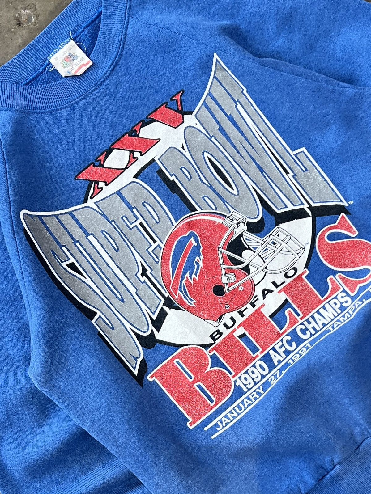 NFL Vintage 1991 Super Bowl Buffalo Bills Crewneck Medium Size US M / EU 48-50 / 2 - 1 Thumbnail