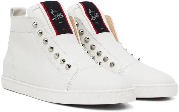 Christian Louboutin o1s1wg110924 F.a.v Fique A Vontade High Snekers in White Size US 10 / EU 43 - 1 Thumbnail