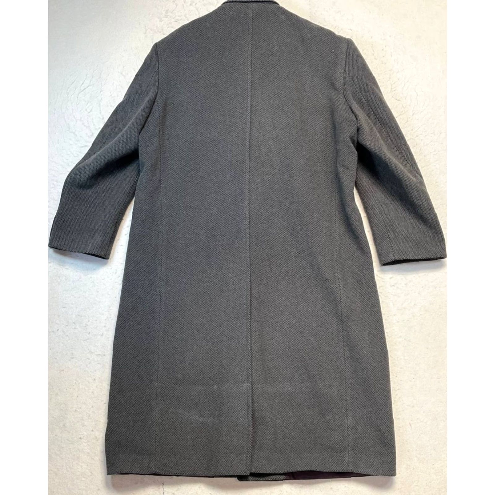 Kasper VINTAGE Kasper Overcoat Coat Wool Cashmere Blend Men’s 44R Brown Long Solid Page/Business Winter Fall Old Fashioned Mens Size US S / EU 44-46 / 1 - 2 Thumbnail