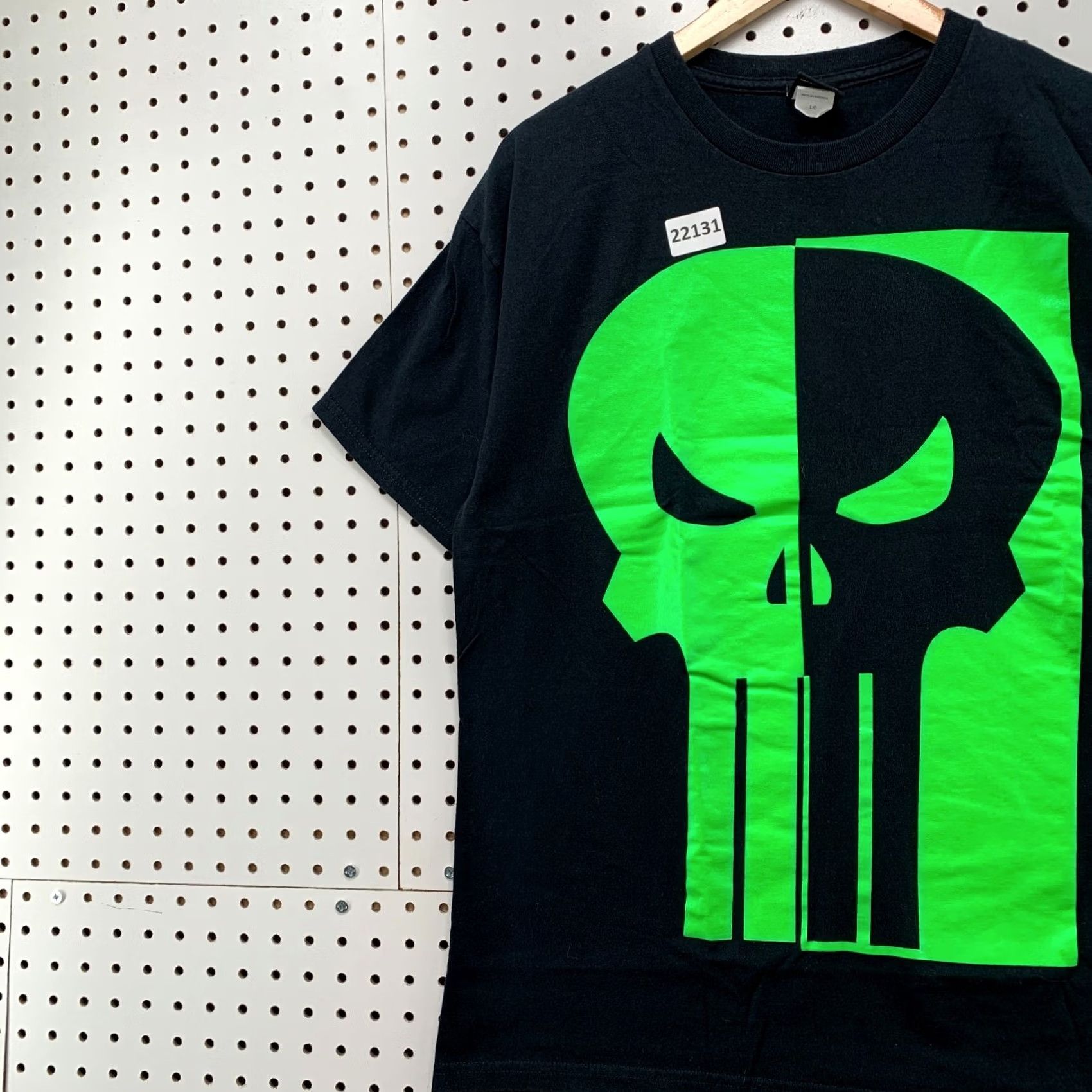 Vintage Marvel Punisher Shirt Black Green Skull Graphic TEE Movie Adult Large Size US L / EU 52-54 / 3 - 3 Thumbnail