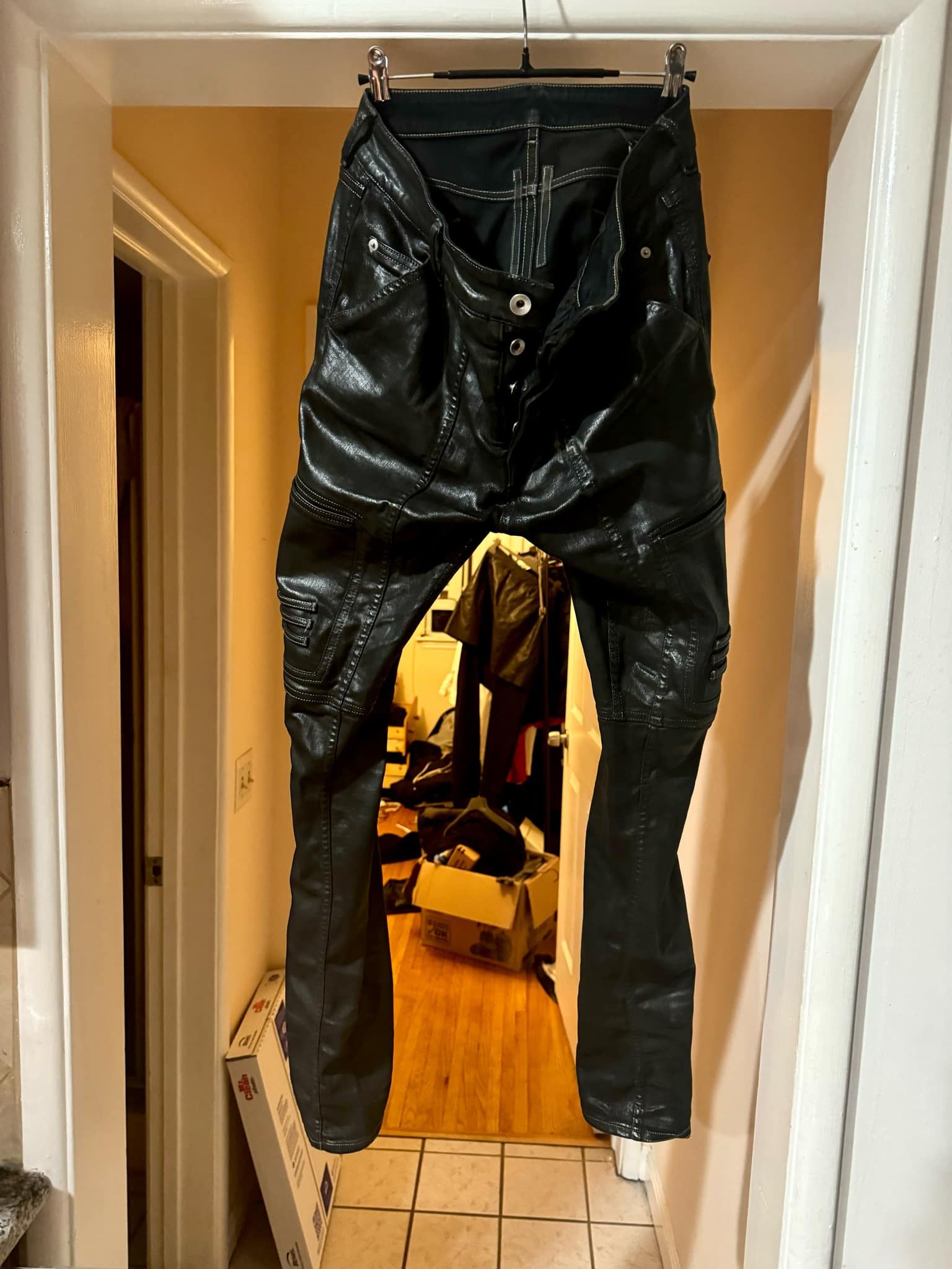 Rick Owens Waxed Denim | Grailed