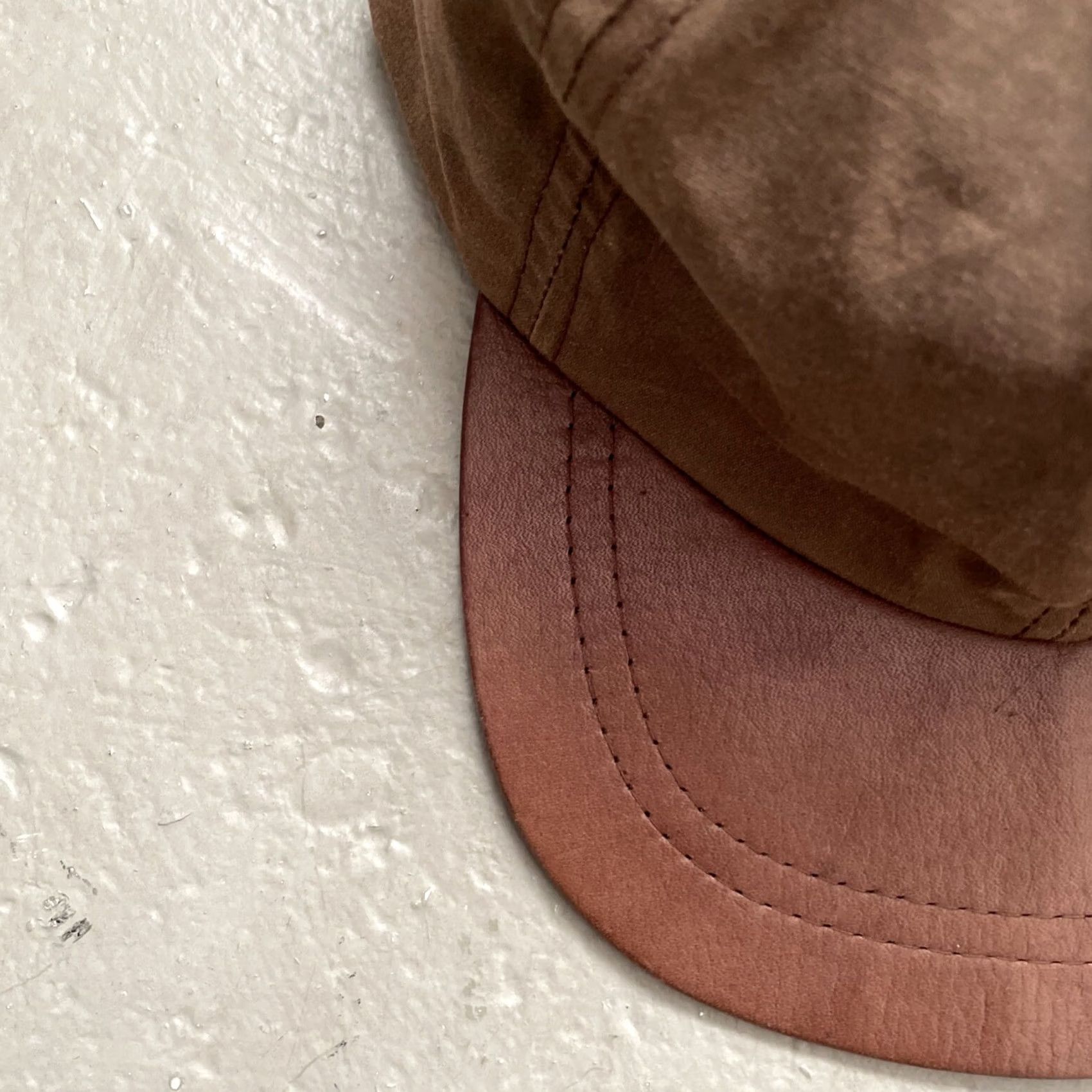 J.Crew Vintage J.Crew Waxed Cotton Suede Leather Brim Camp Cap Made In USA Outdoor Size ONE SIZE - 4 Thumbnail