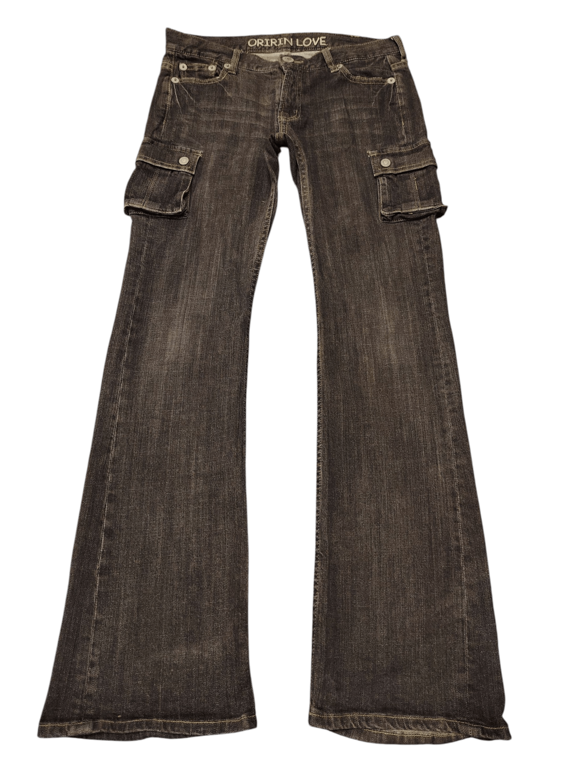 If Six Was Nine Japan Oririn Love Black Jeans Flared Distressed Jeans Size US 30 / EU 46 - 1 Thumbnail