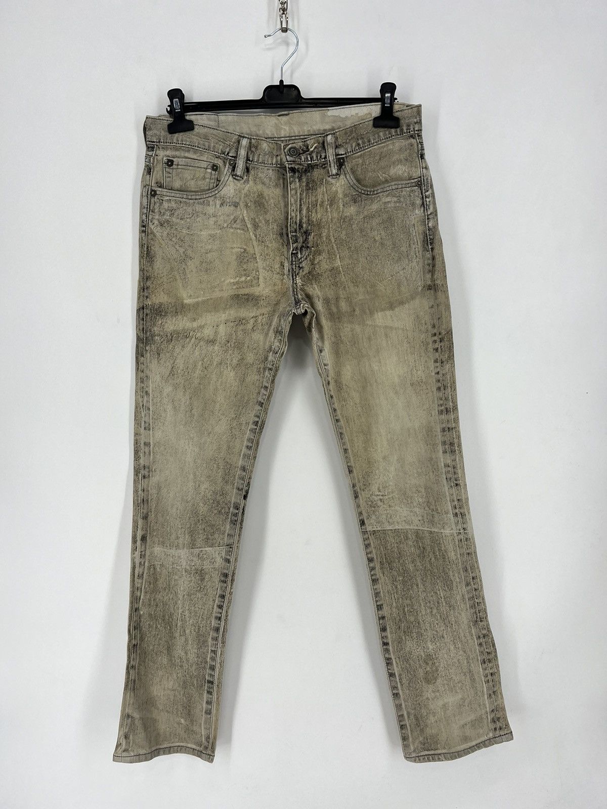 Levi's × Levi's Vintage Clothing Vintage Levis 511 Beige Dirty Jeans Levi's Faded Denim Size US 33 - 2 Thumbnail