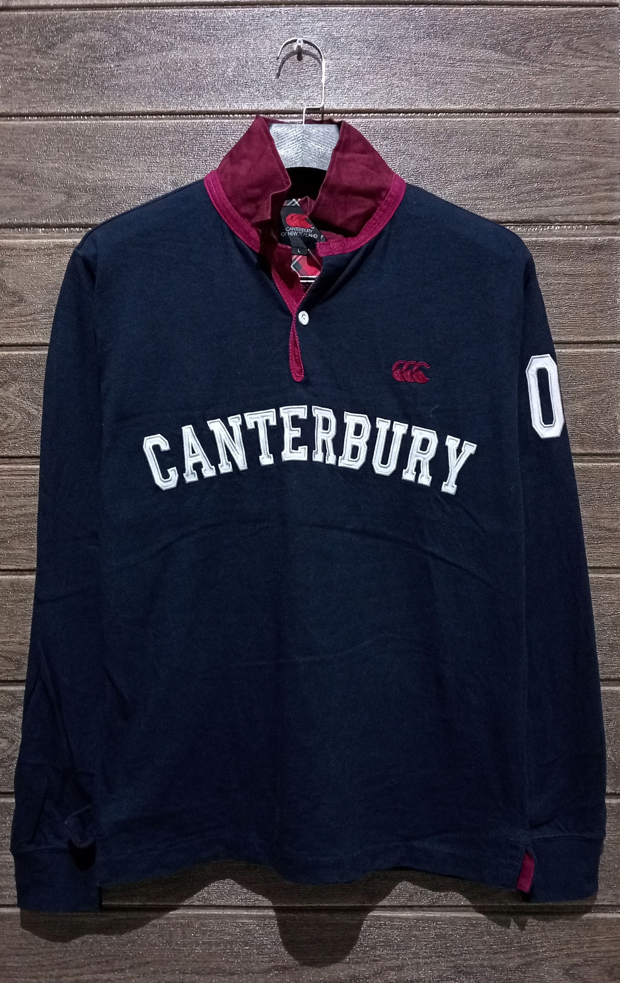 Canterbury of New Zealand Vintage Canterbury Spellout Polo Rugby Shirt Size US M / EU 48-50 / 2 - 1 Thumbnail