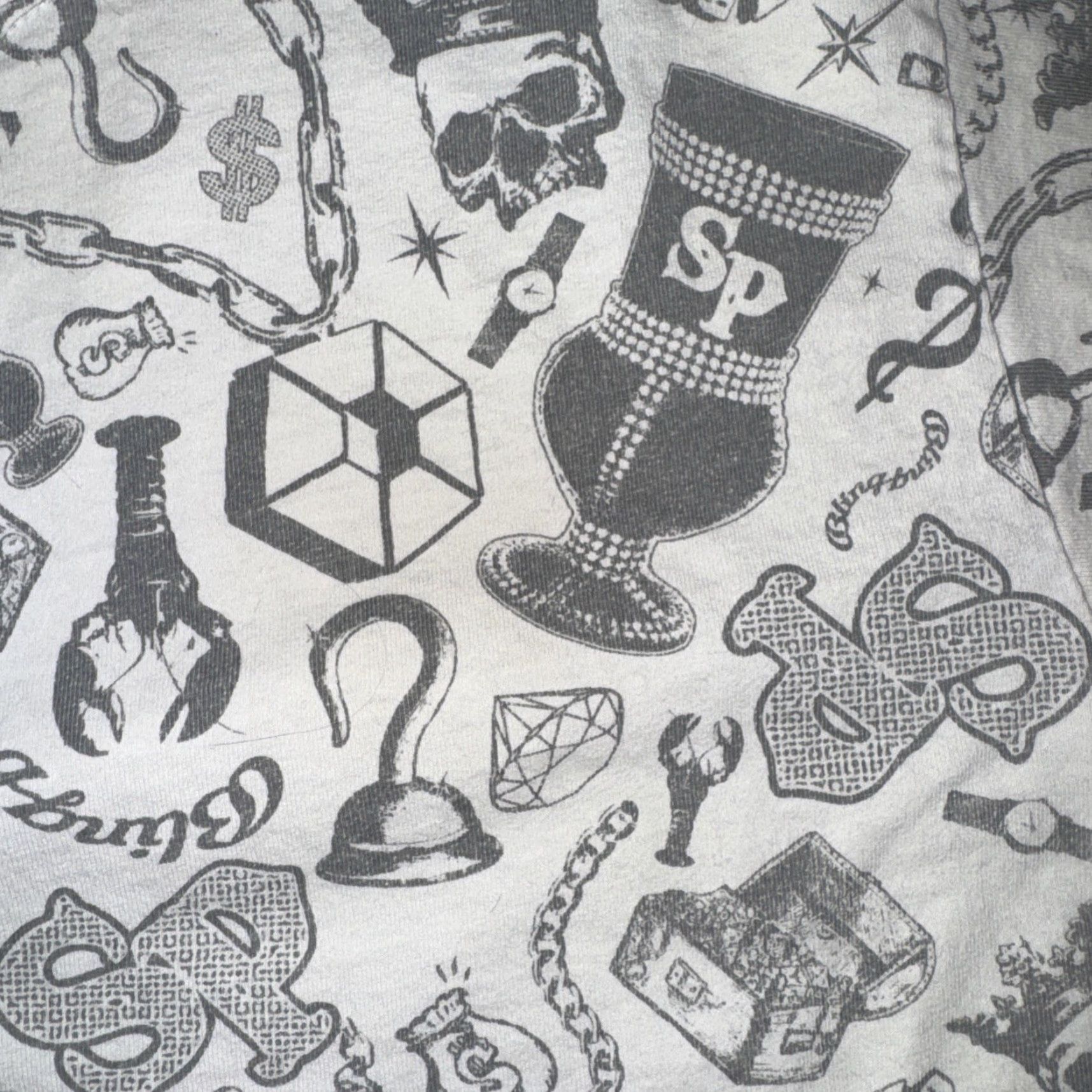 Southpole VINTAGE Southpole All Over Print T-Shirt XL Men White Size US XL / EU 56 / 4 - 3 Thumbnail