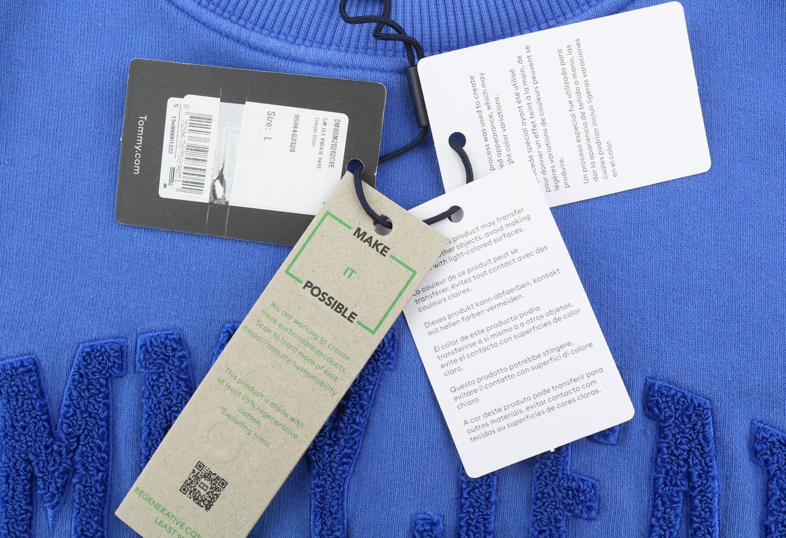 Tommy Hilfiger RLX VINTAGE VARS L Blue Logo Sweatshirt 87394 Size US L / EU 52-54 / 3 - 6 Thumbnail