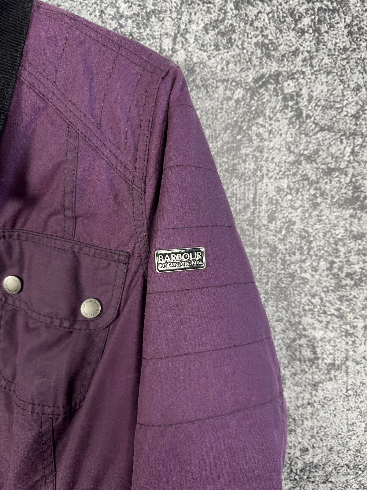 Barbour Women’s Barbour International Fireblade Belted Wax Jacket Size L / US 10 / IT 46 - 6 Thumbnail