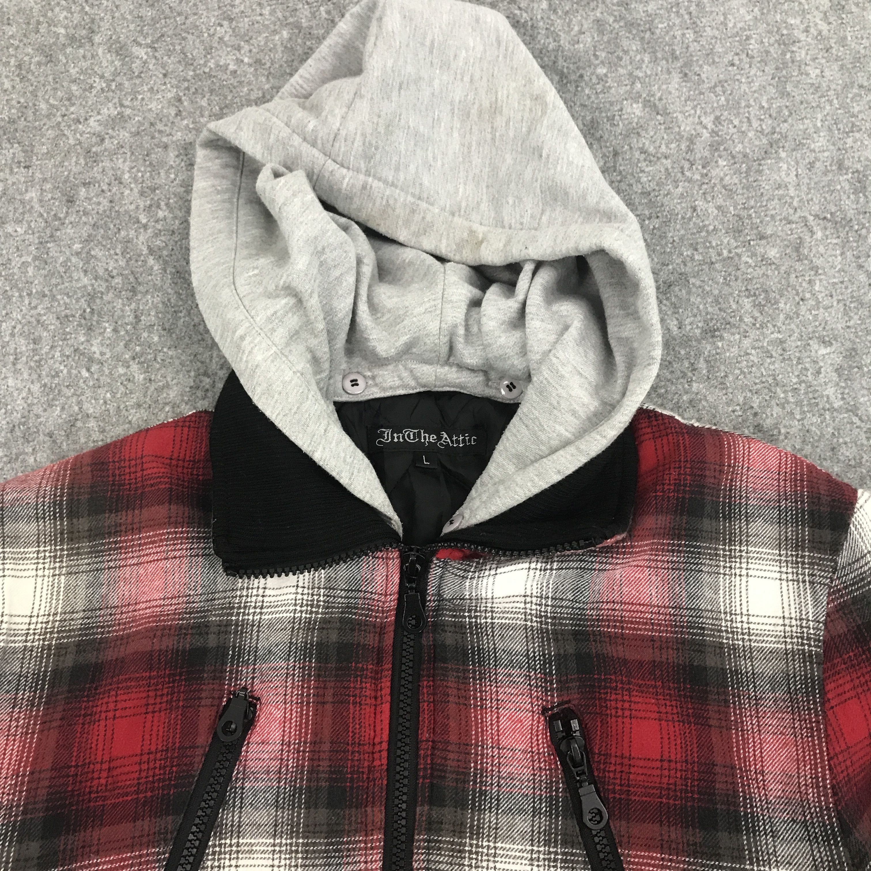 In The Attic × Vintage Rare in the attic flanner zipper jacket design hoodie Size US L / EU 52-54 / 3 - 8 Thumbnail