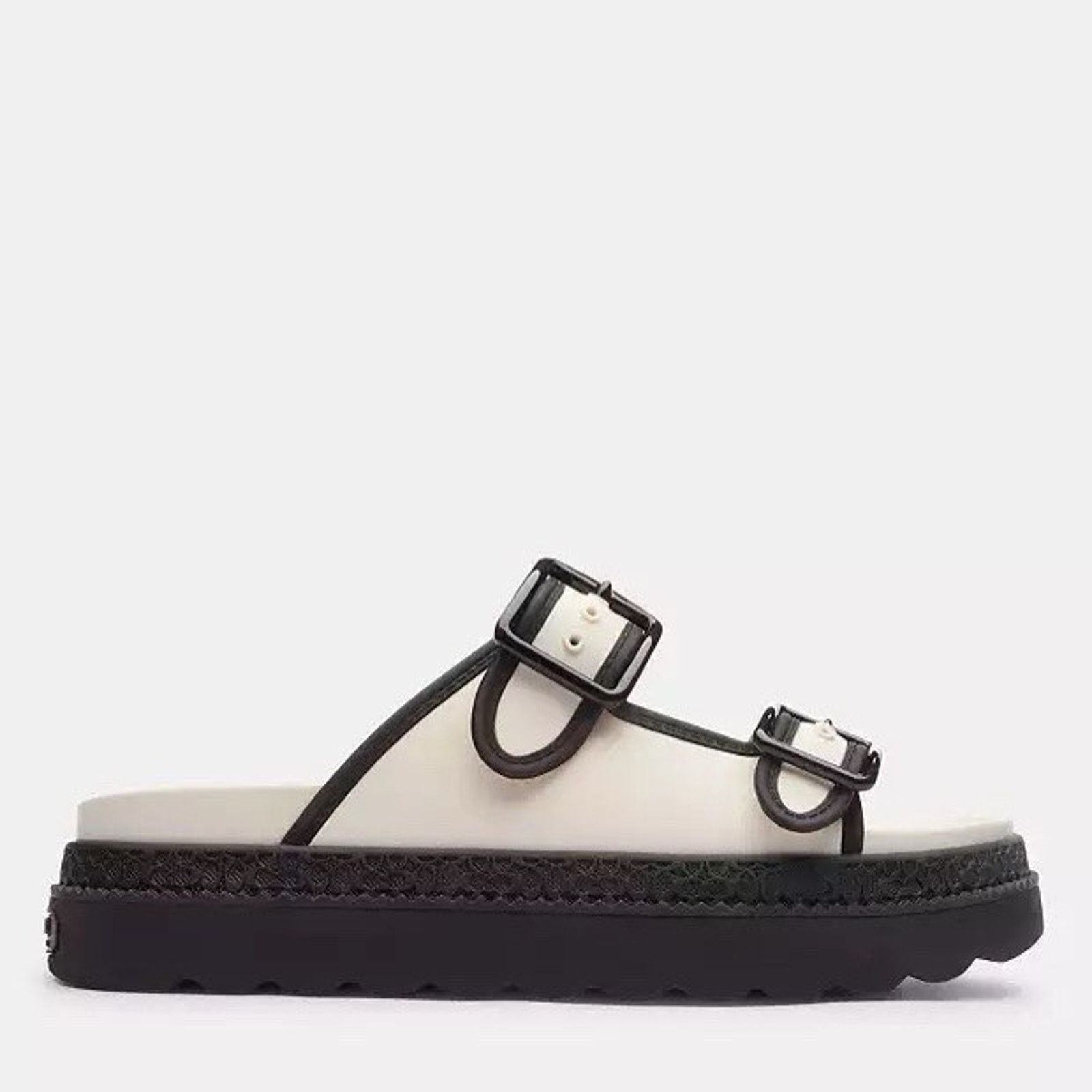 Coach NWT Coach Women’s Lainey Sandal CR875 Chalk & Black US 7 Size US 7 / IT 37 - 6 Thumbnail
