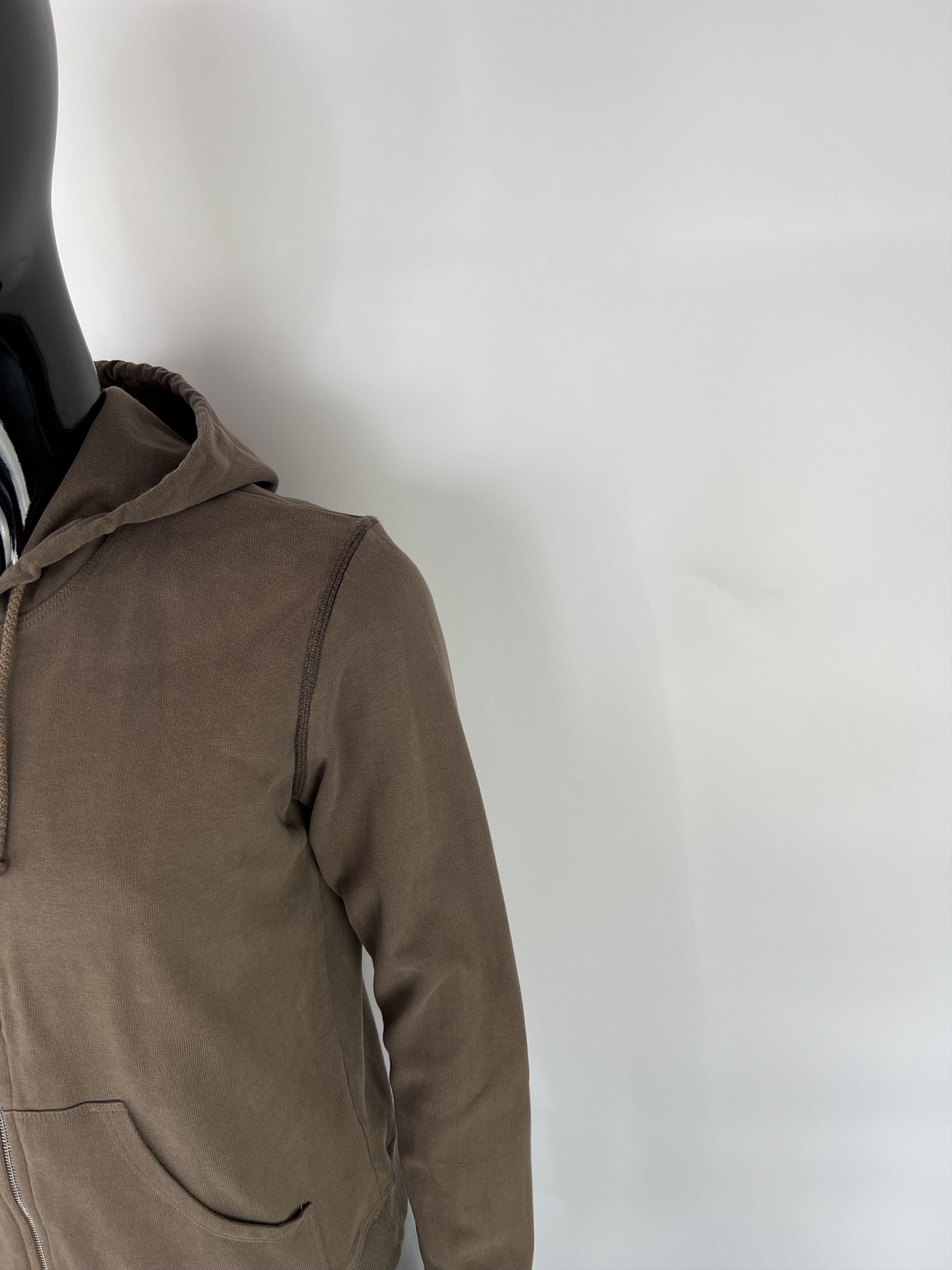 Malo Malo Women's Brown Cotton Cashmere Full Zip Hoodie Size IT42 Size M / US 6-8 / IT 42-44 - 6 Thumbnail