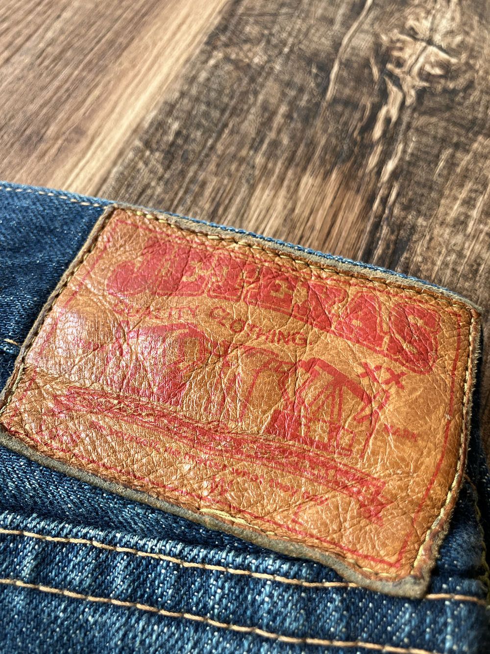 Japanese Brand JETT RINK JTX-1Z W33 x L34 Japanese Selvedge Jeans Size US 33 - 16 Thumbnail