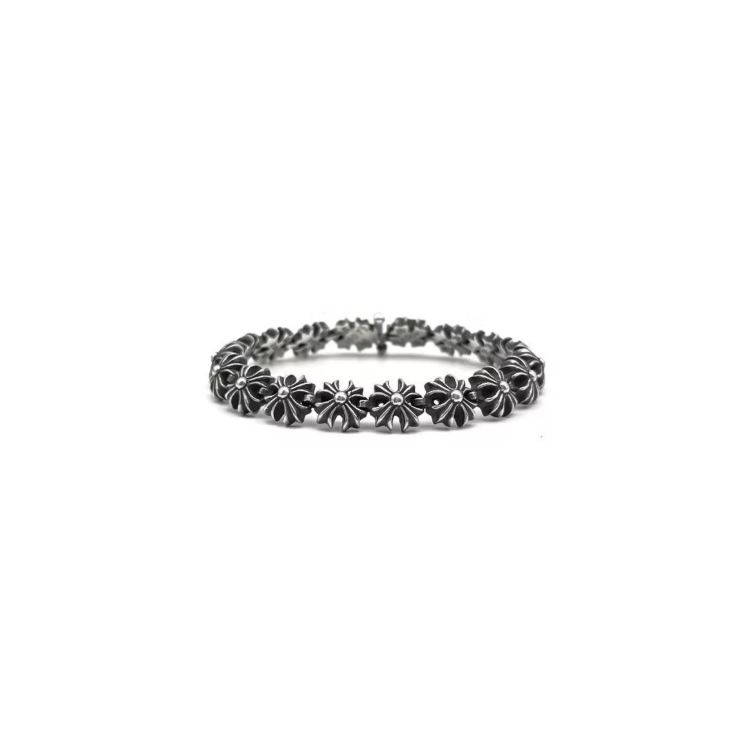 Chrome Hearts Chrome Hearts Silver Tiny CH Plus Cross Bracelet Size ONE SIZE - 3 Thumbnail