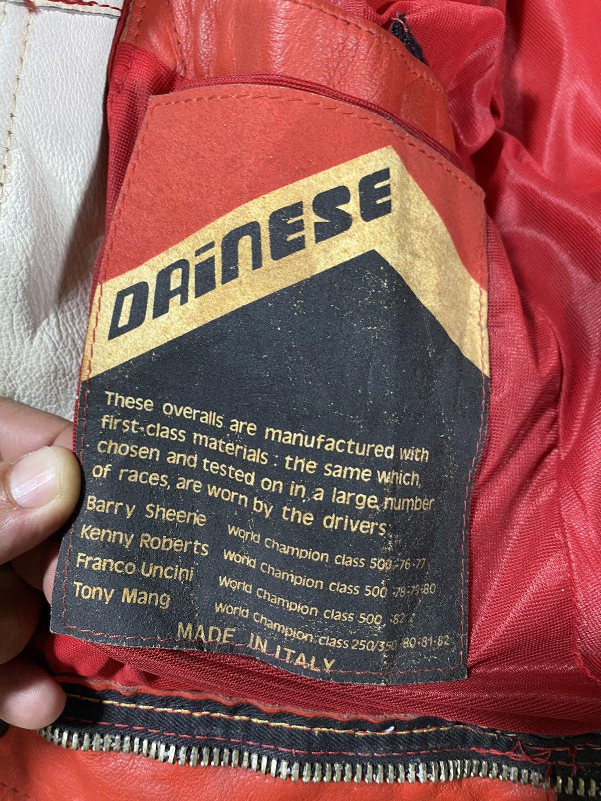 Dainese × Vintage Vintage 80s Dainese Overall Riding Suit Class Leather Size US S / EU 44-46 / 1 - 14 Thumbnail