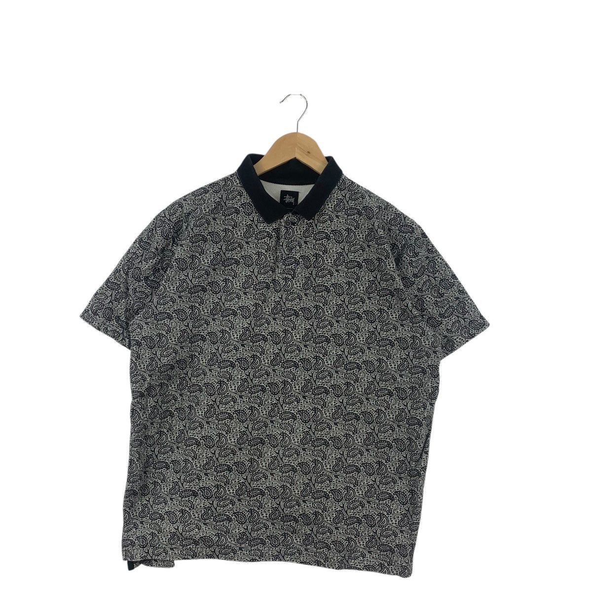 Stussy Vintage STUSSY LOS ANGELES Collection Paisley Polo Tee Shirt Size US L / EU 52-54 / 3 - 4 Thumbnail