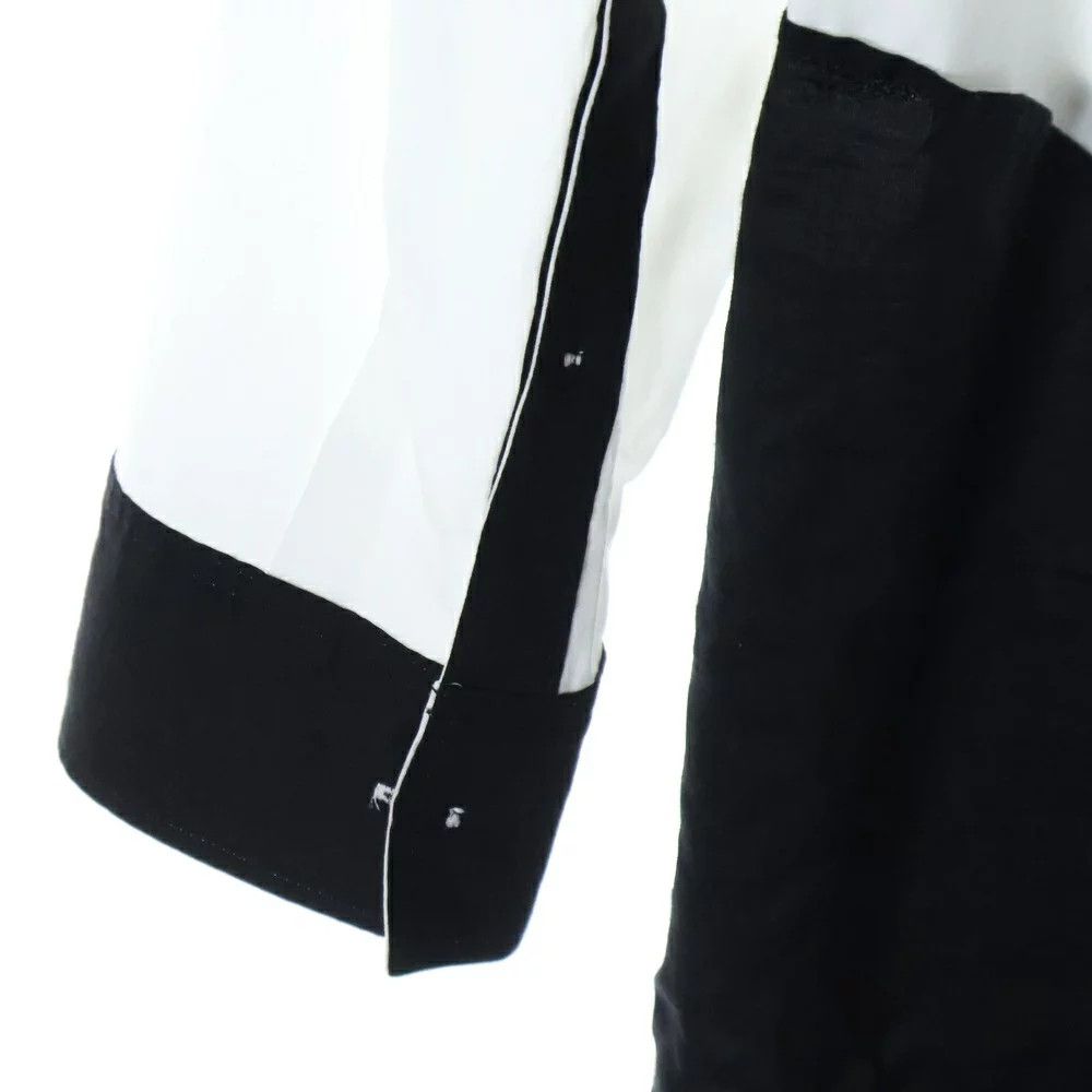 Yohji Yamamoto yohji yamamoto pour homme//23AW BLACK AND WHITE SHIRT Size US L / EU 52-54 / 3 - 6 Thumbnail