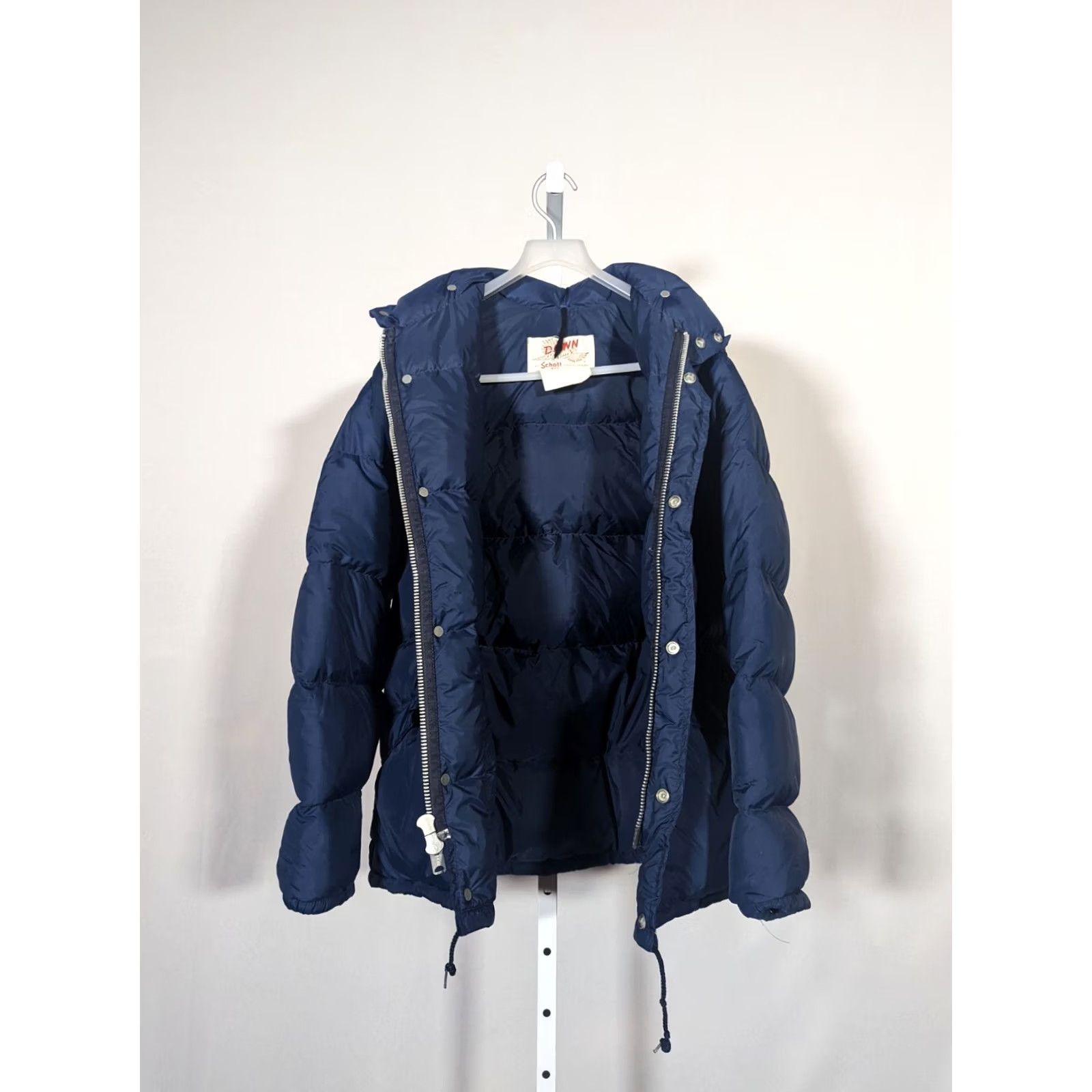 Schott VINTAGE Schott Jacket Hooded Blue Puffer Down Et Plume NYC USA M Men Regular Jacket Hoodie Winter 70s Size US M / EU 48-50 / 2 - 2 Thumbnail
