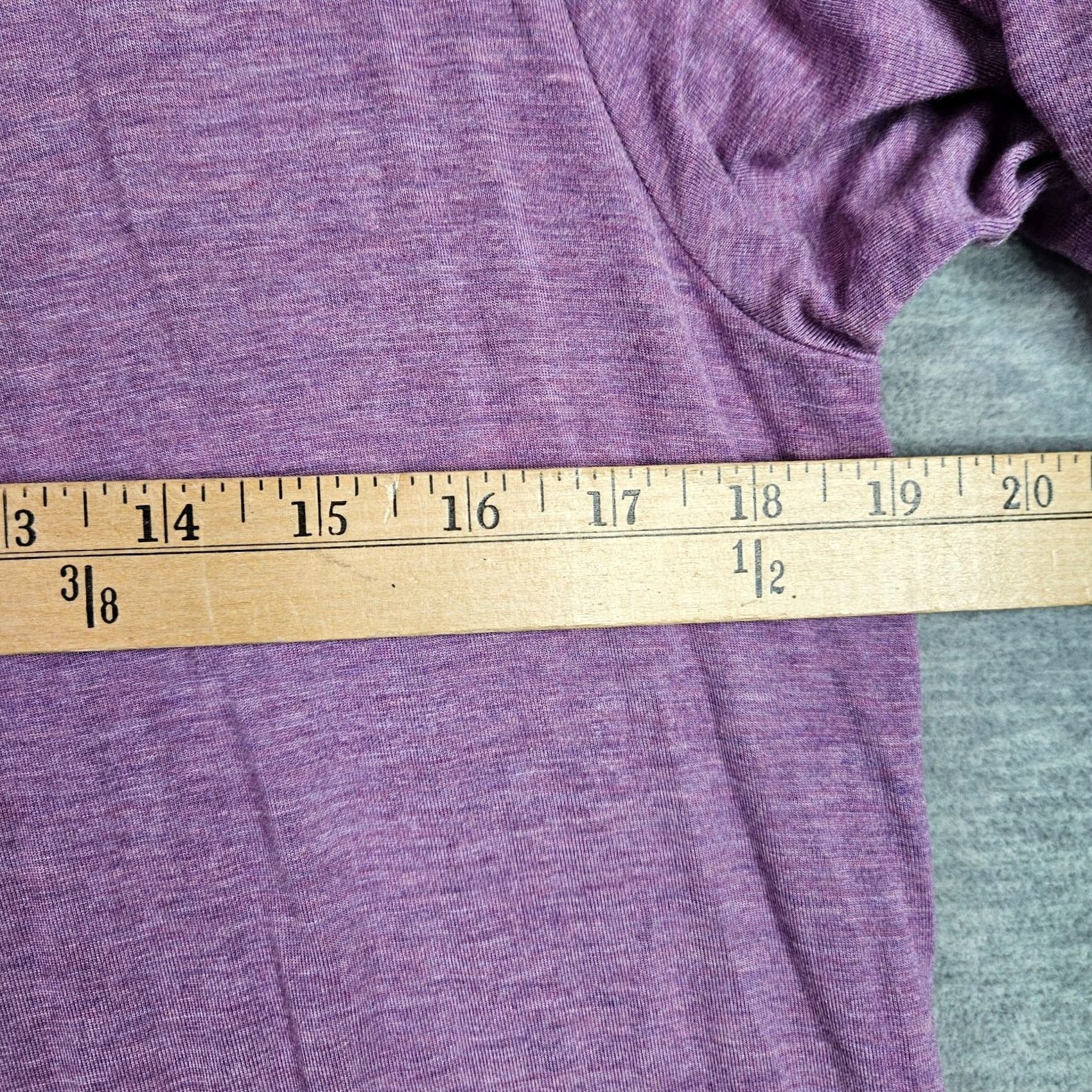 Soft Surroundings Soft Surroundings Lisabetta Grape Heather Purple Cowl Neck Layer Shirt Size M Blacklist? Size M / US 6-8 / IT 42-44 - 5 Thumbnail