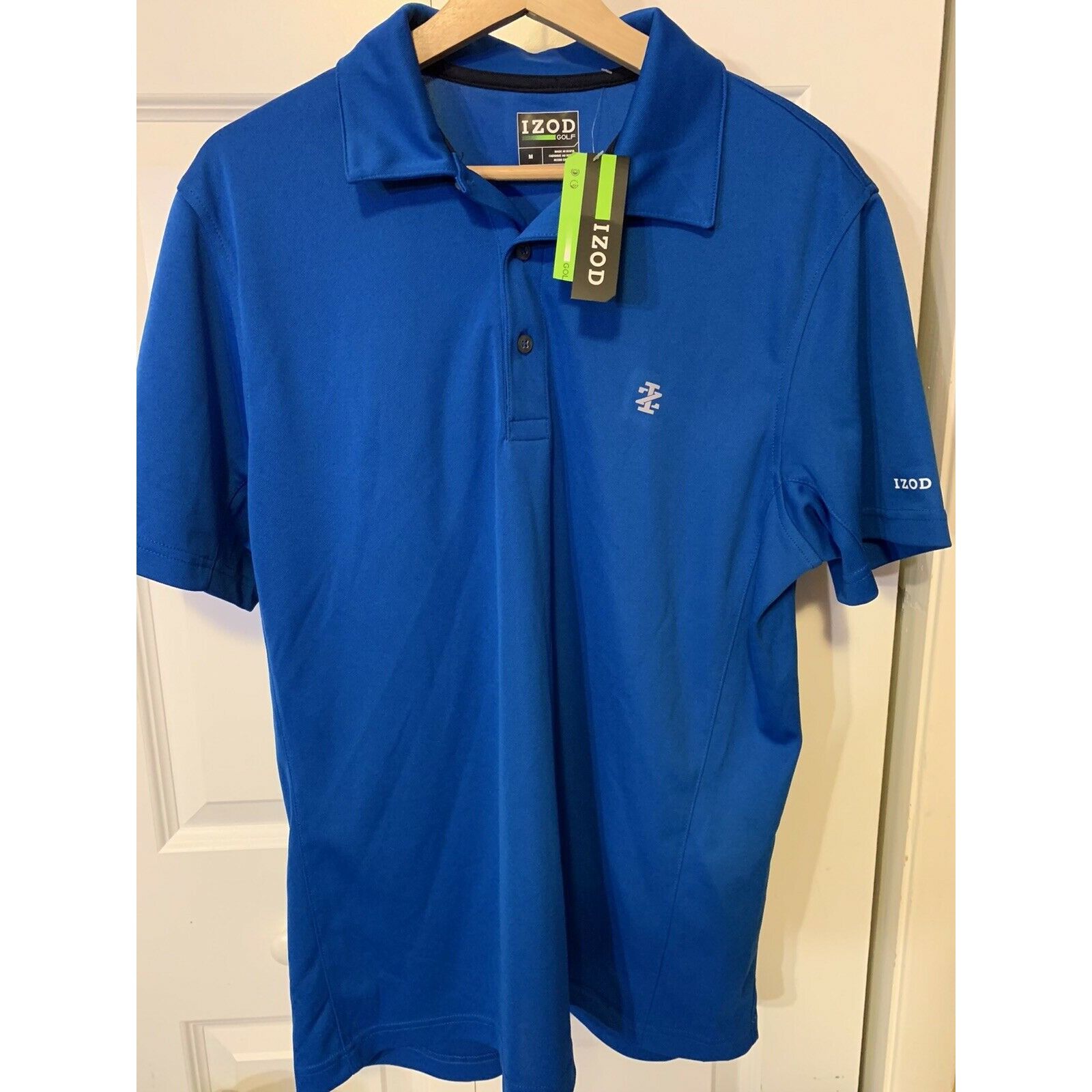 Izod New IZOD Golf Blue Athletic Golf Polo Shirt Men’s Sz M Size US M / EU 48-50 / 2 - 4 Thumbnail