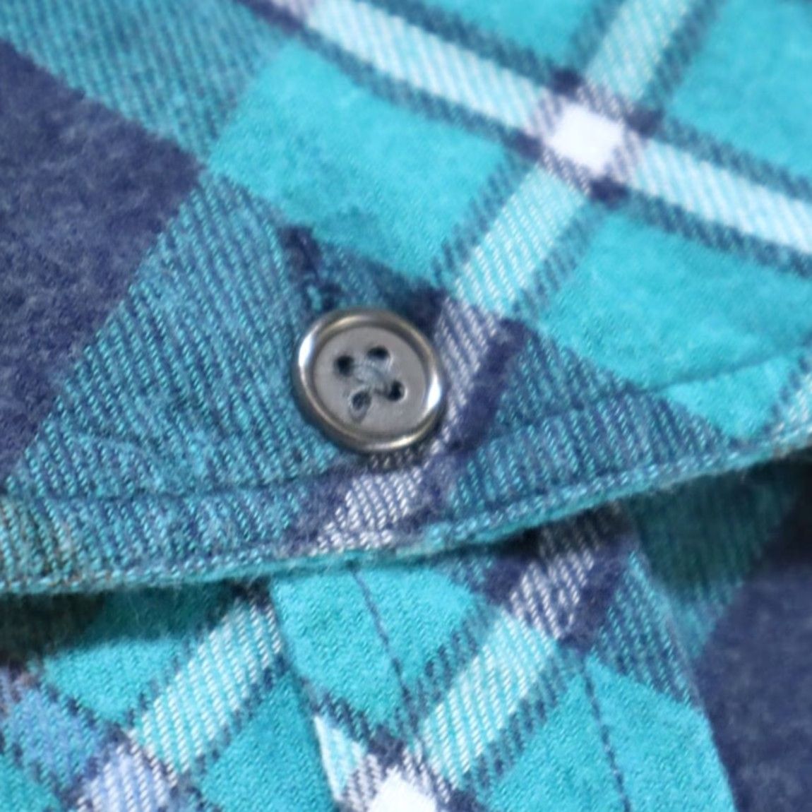 Vintage Overdrive Lightweight Flannel Cotton Plaid Shirt Green Men's M Size US M / EU 48-50 / 2 - 7 Thumbnail