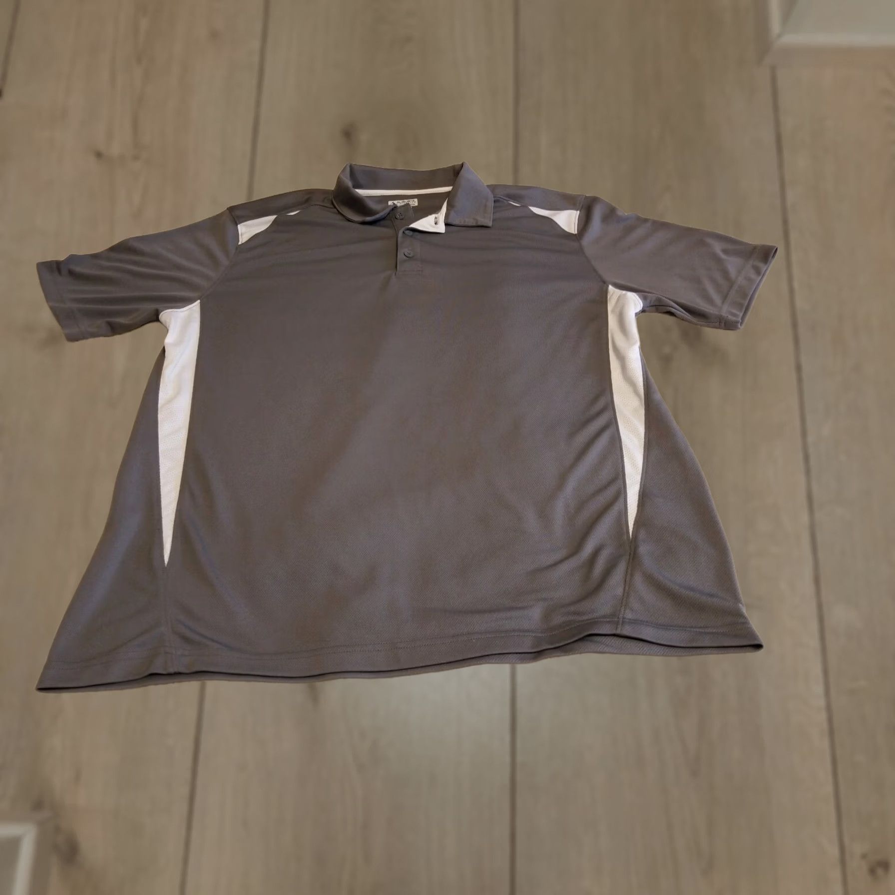 Augusta Sportswear Augusta Sportswear Moisture Management Gray Polo Shirt XL Men Short Sleeve Collared Button Golf Polo Size US XL / EU 56 / 4 - 1 Thumbnail