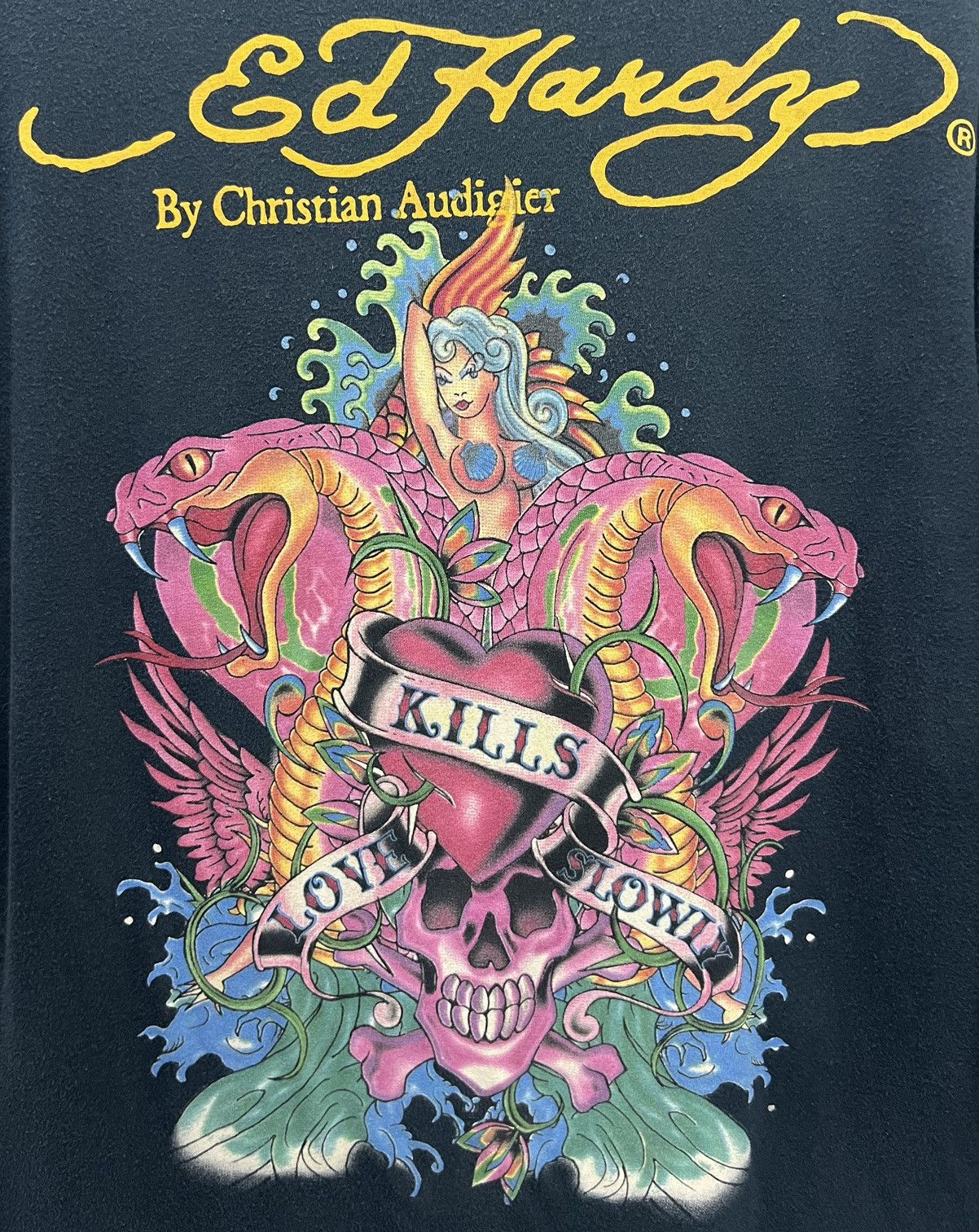 Christian Audigier × Ed Hardy VINTAGE ED HARDY BY CHRISTIAN AUDIGIER MADE IN USA SHIRT Size US S / EU 44-46 / 1 - 3 Thumbnail
