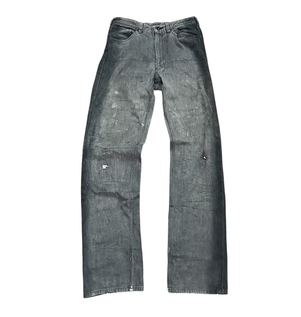 Issey Miyake *FINAL DROP* Vintage issey miyake distressed grey jeans Size US 27 - 1 Thumbnail
